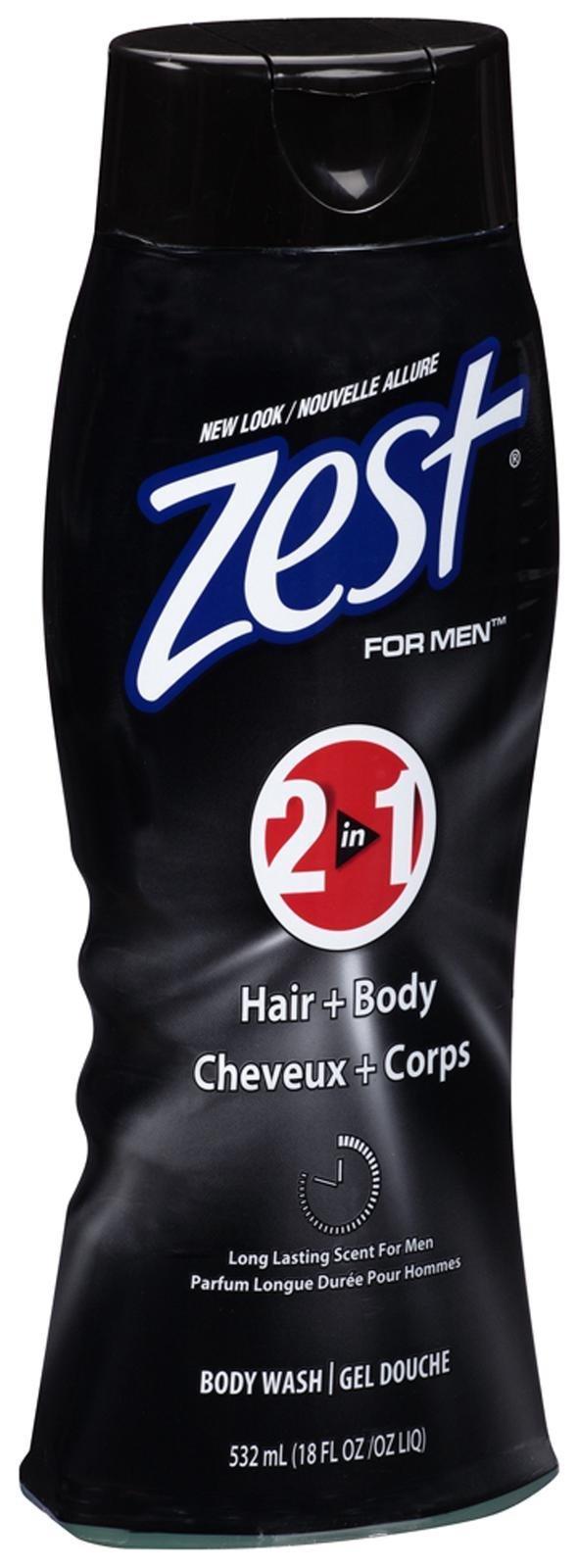 Zest 2 In 1 Hair Body Wash For Men 18 Oz Refreshing Clean 