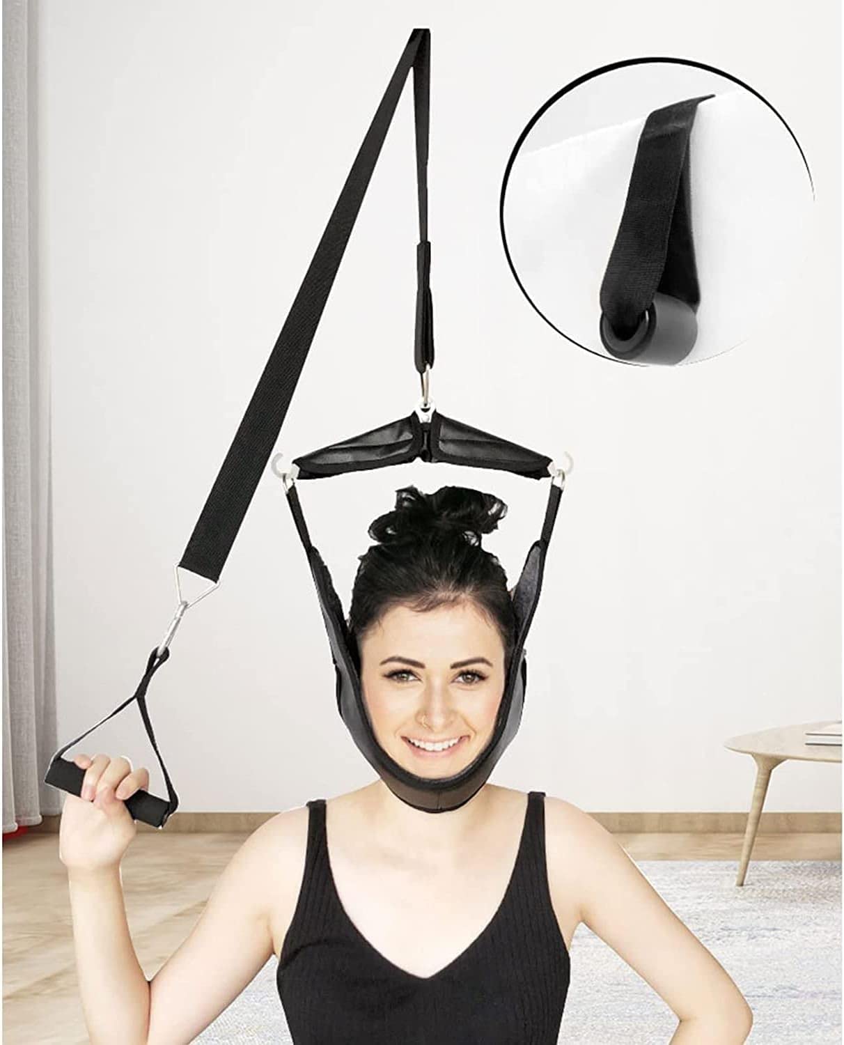 Buy SSDDDLZEQ Samnuerly Door Hanging Cervical Traction Frame for Neck ...