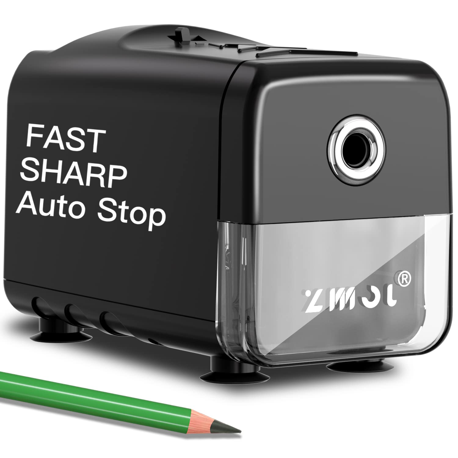 Zmol Electric Pencil Sharpeners Heavy Duty Classroom Pencil Sharpeners for  Colored Pencil Auto Stop/ 3 Modes to Choose/Super Sharp&Fast/Safe to Kids  Automatic Sharpener