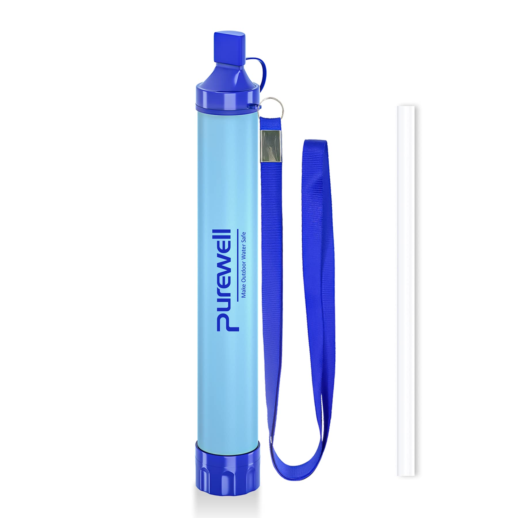 Purewell Outdoor Water Filter Personal Water Filtration Straw Emergency  Survival Gear Water Purifier for Camping Hiking Climbing Backpacking 1