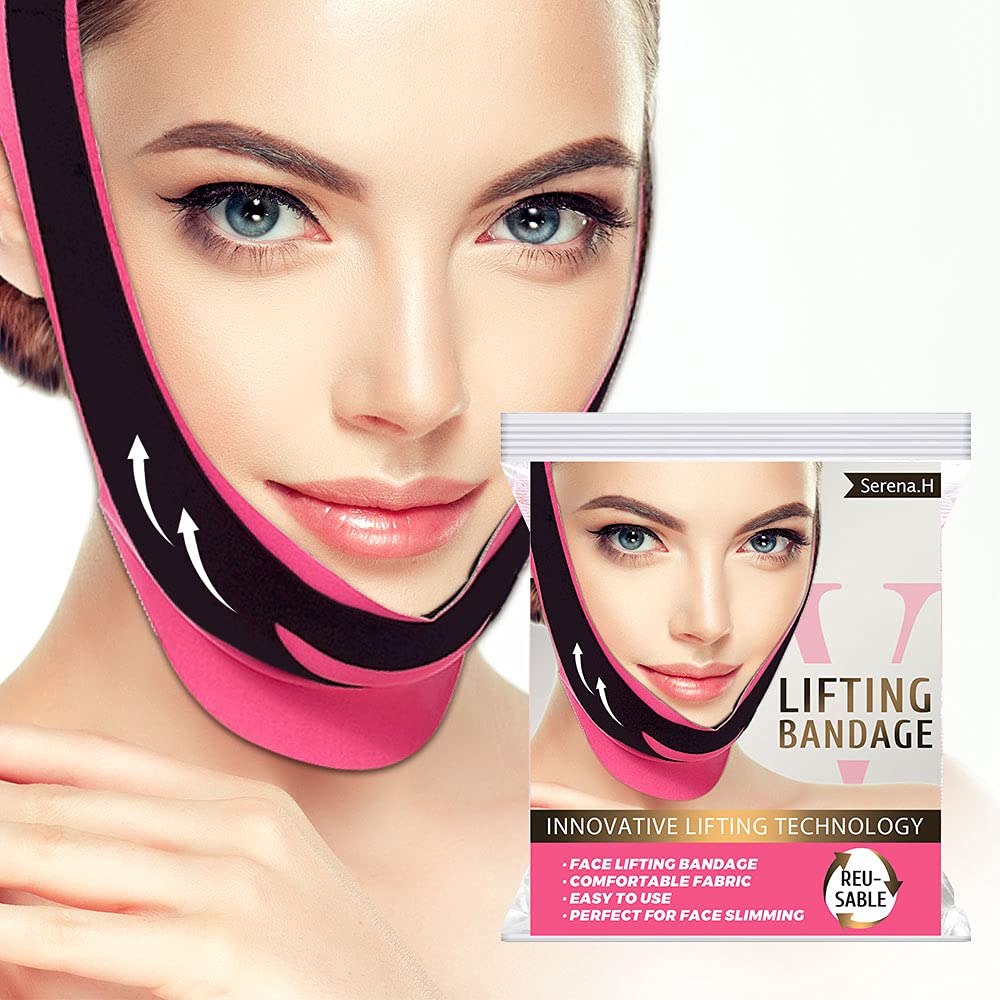 Elastic Face Slimming Bandage V Line Face Shaper Women Chin Cheek Lift Up  Belt Facial Massager Strap Face Beauty Skin Care Tools