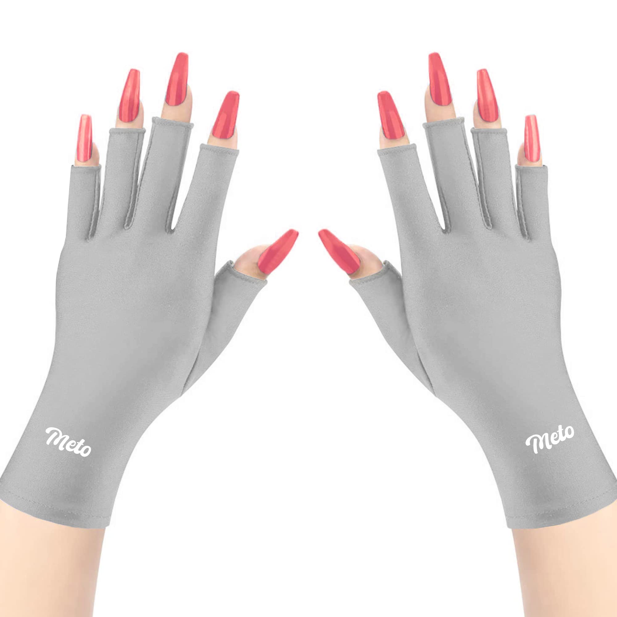 Meto UV Nail Gloves Professional UPF50+ UV Light Gloves for Gel Nails Skin  Care UV Protection