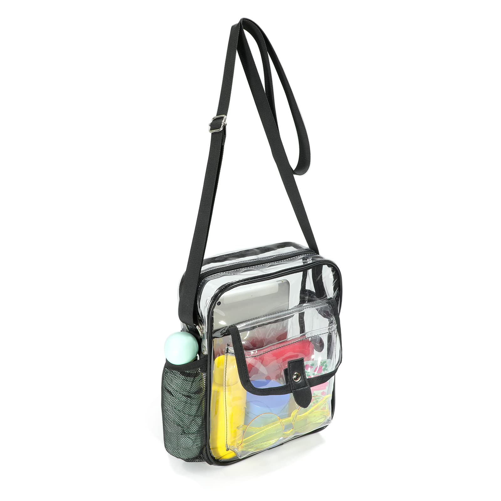 Stadium-Approved Transparent Crossbody Bag with Adjustable Strap -  UntilGone.com