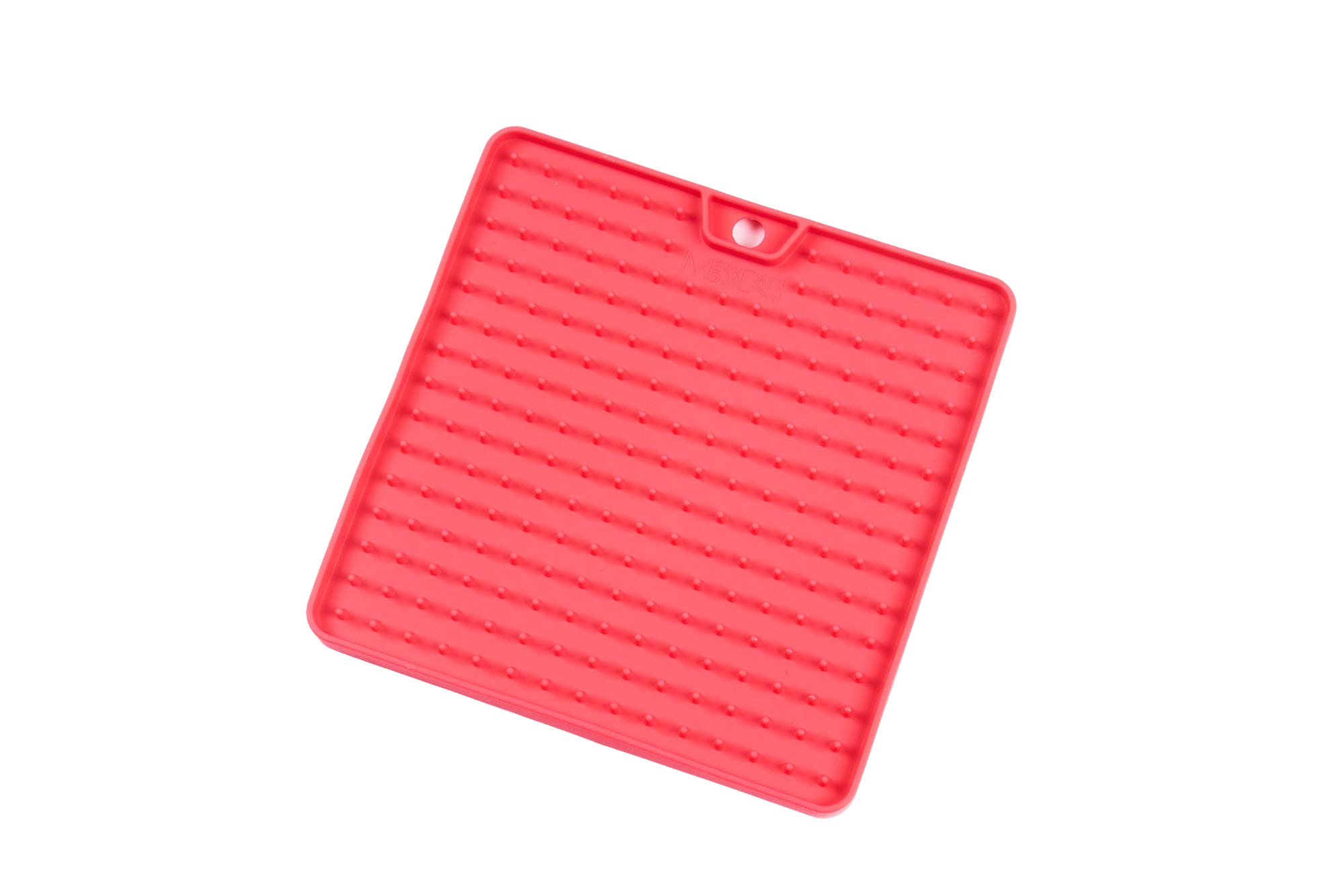 Messy Cats Silicone Cat Litter Mat, Red