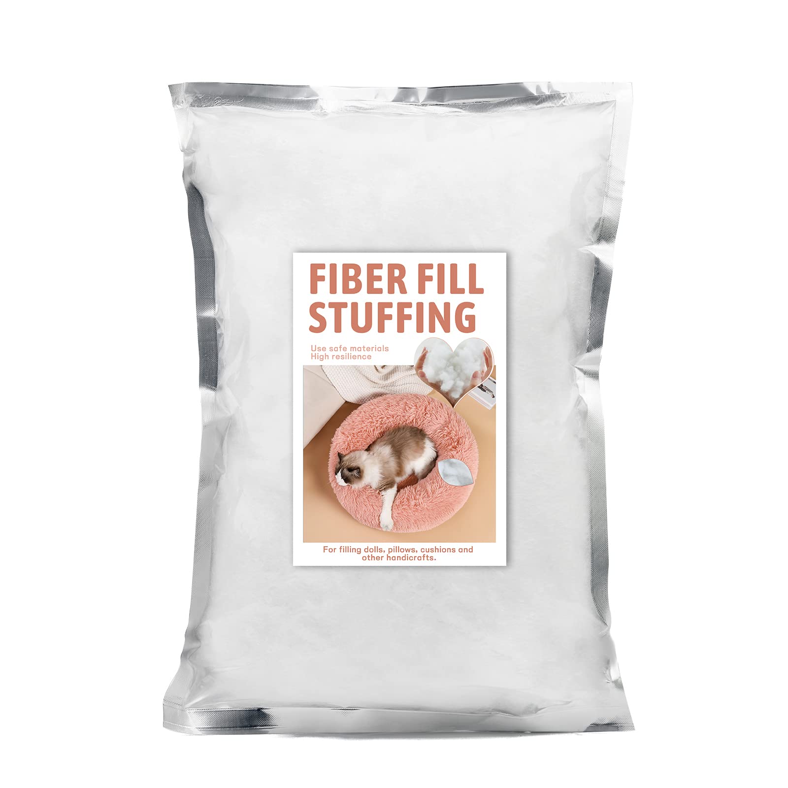 200g/7.06oz Polyester Fiber Fill Stuffing, High Resilience Fill