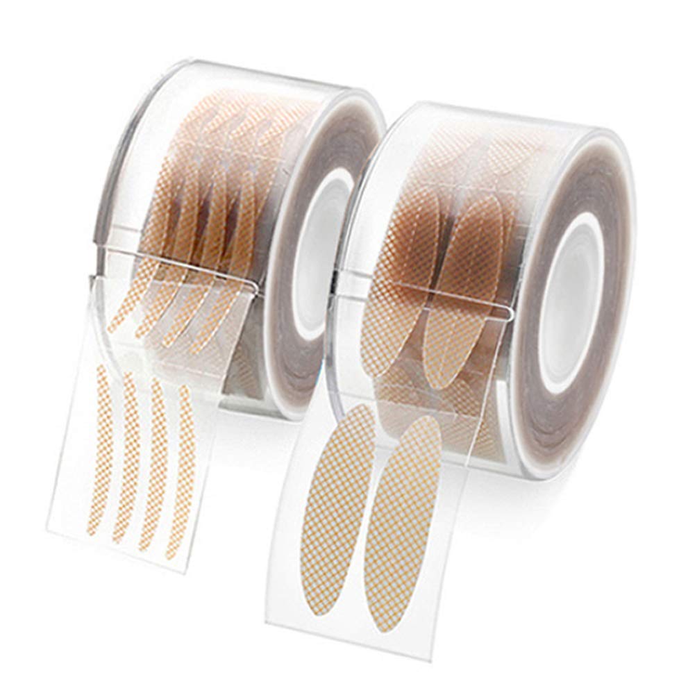2 Roll 600 pair Double Eyelid Stickers Tape Narrow Transparent Invisible  Natural
