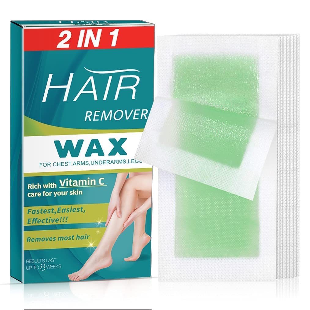 Waxing Strips, 40 Strips Body Wax Strips Hair Removal for Women & Men,  Instantly Acting on