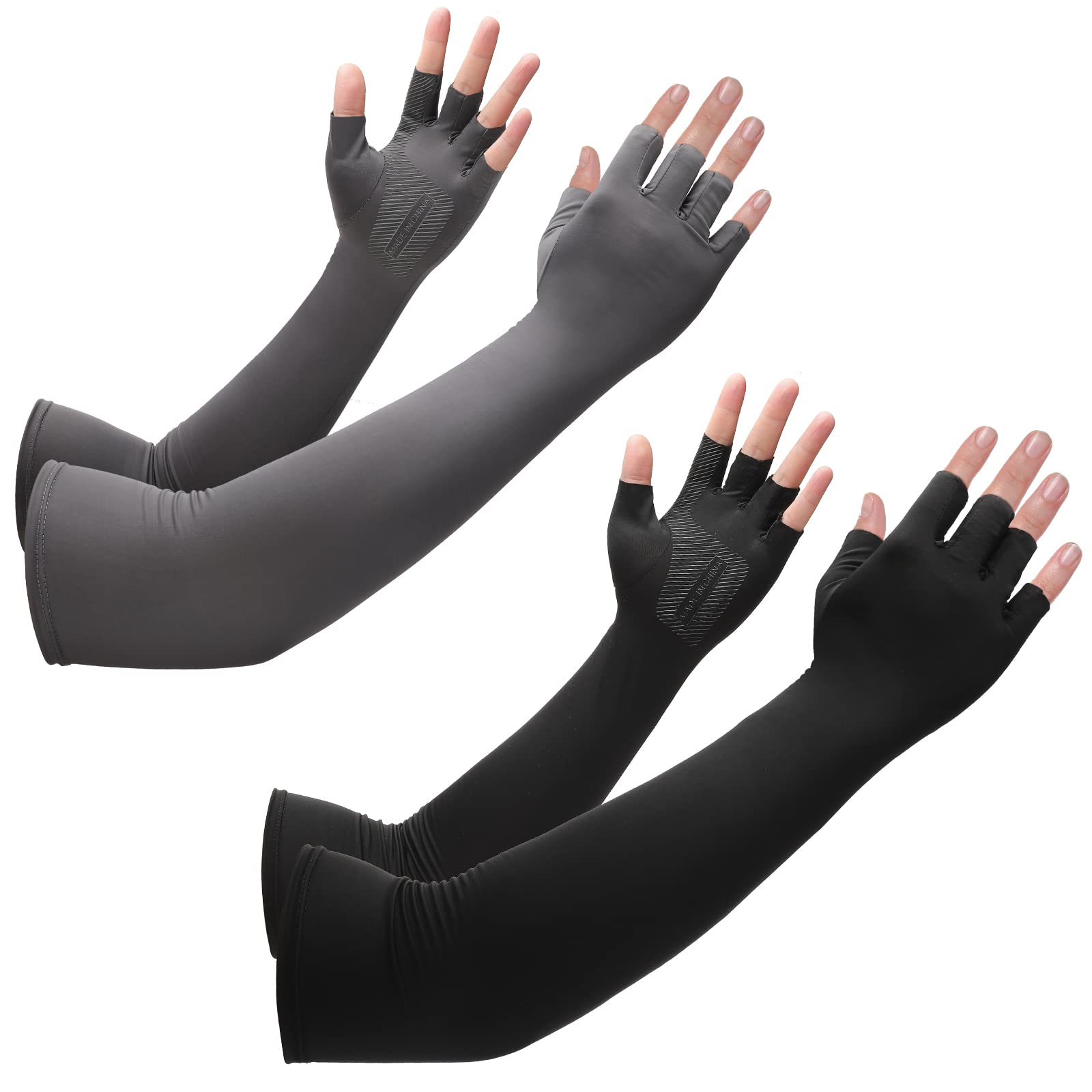 Nuanchu 2 Pairs Compression Gloves Long Wrist Compression Sleeve Carpal  Tunnel Gloves Compression Arm Sleeves Hand Compression Gloves for Men Women  Computer Typing Support Hands Wrist and Arm