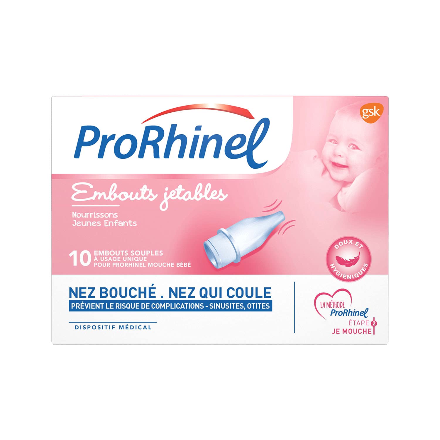 ProRhinel Prorhinel 10 Disposable Supple Ends for Baby Nose Blower