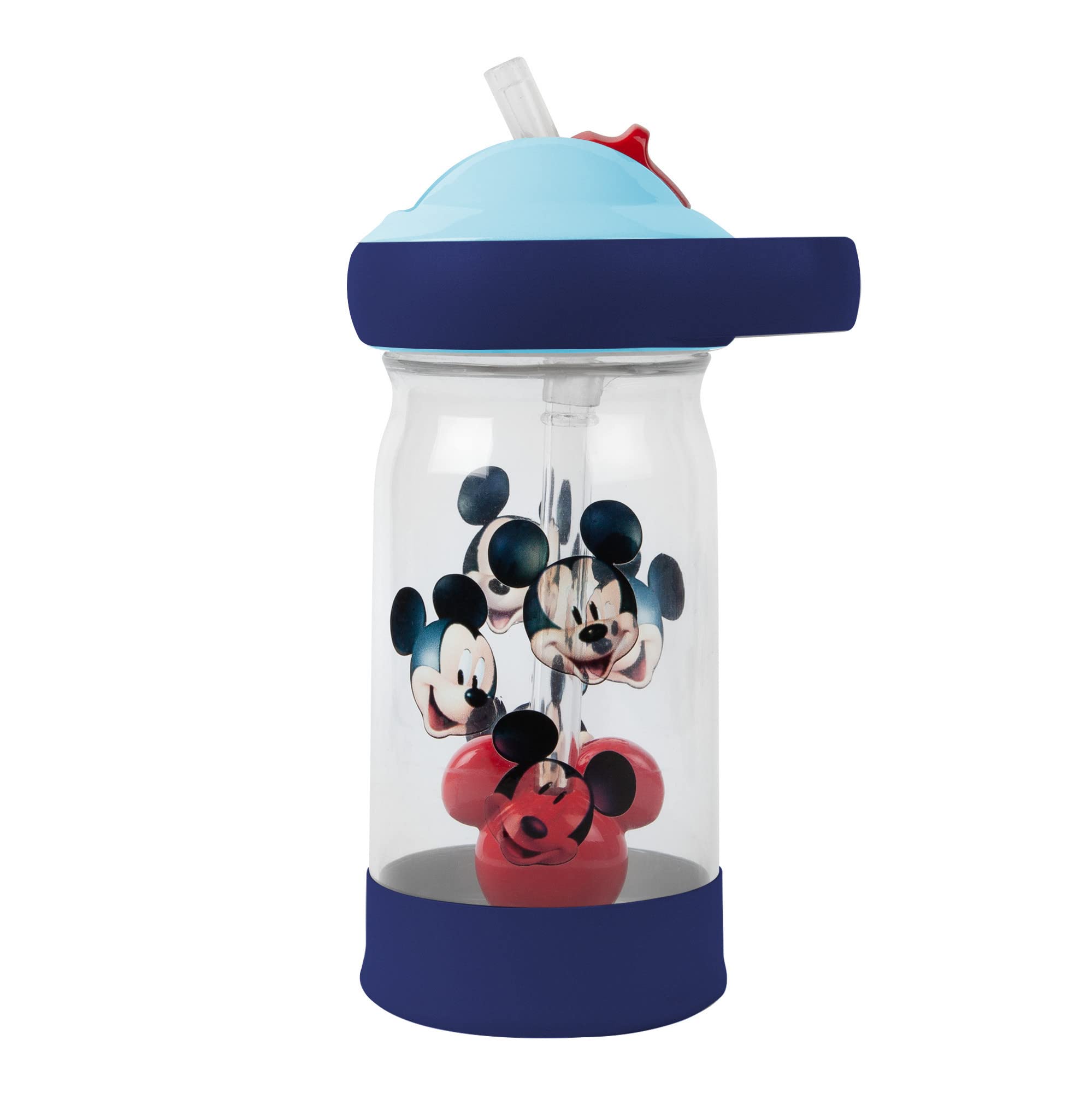 The First Years Mickey Sip & See Toddler Water Bottle w/Floating Charm 12 Oz