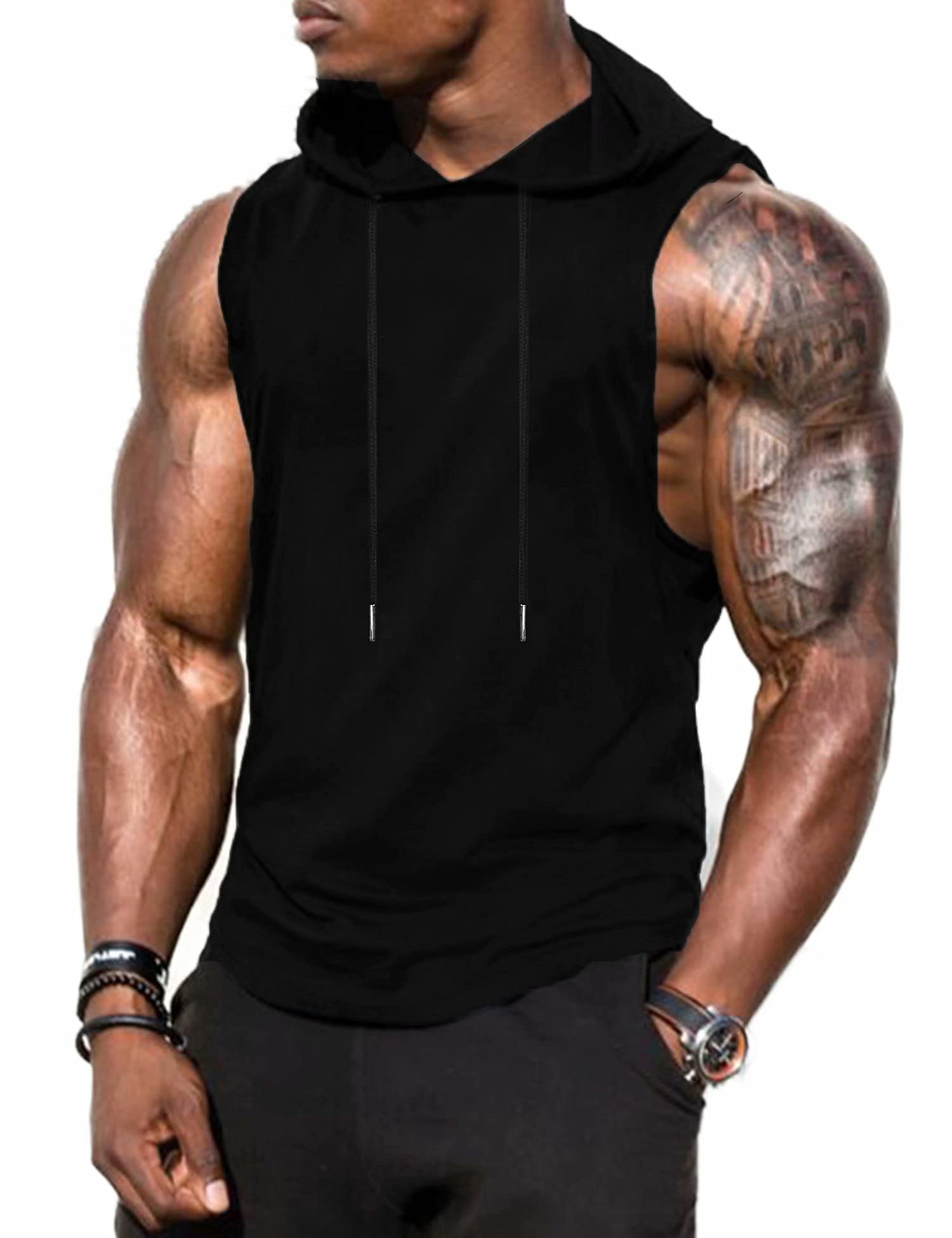 Mens Gym Wear Singlet Top Training Exercise Sports Vest Body