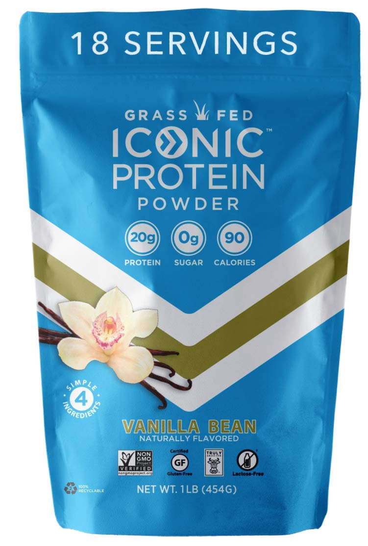 Iconic Protein Drinks, Vanilla Bean (12 Pack) - Sugar Free & Low