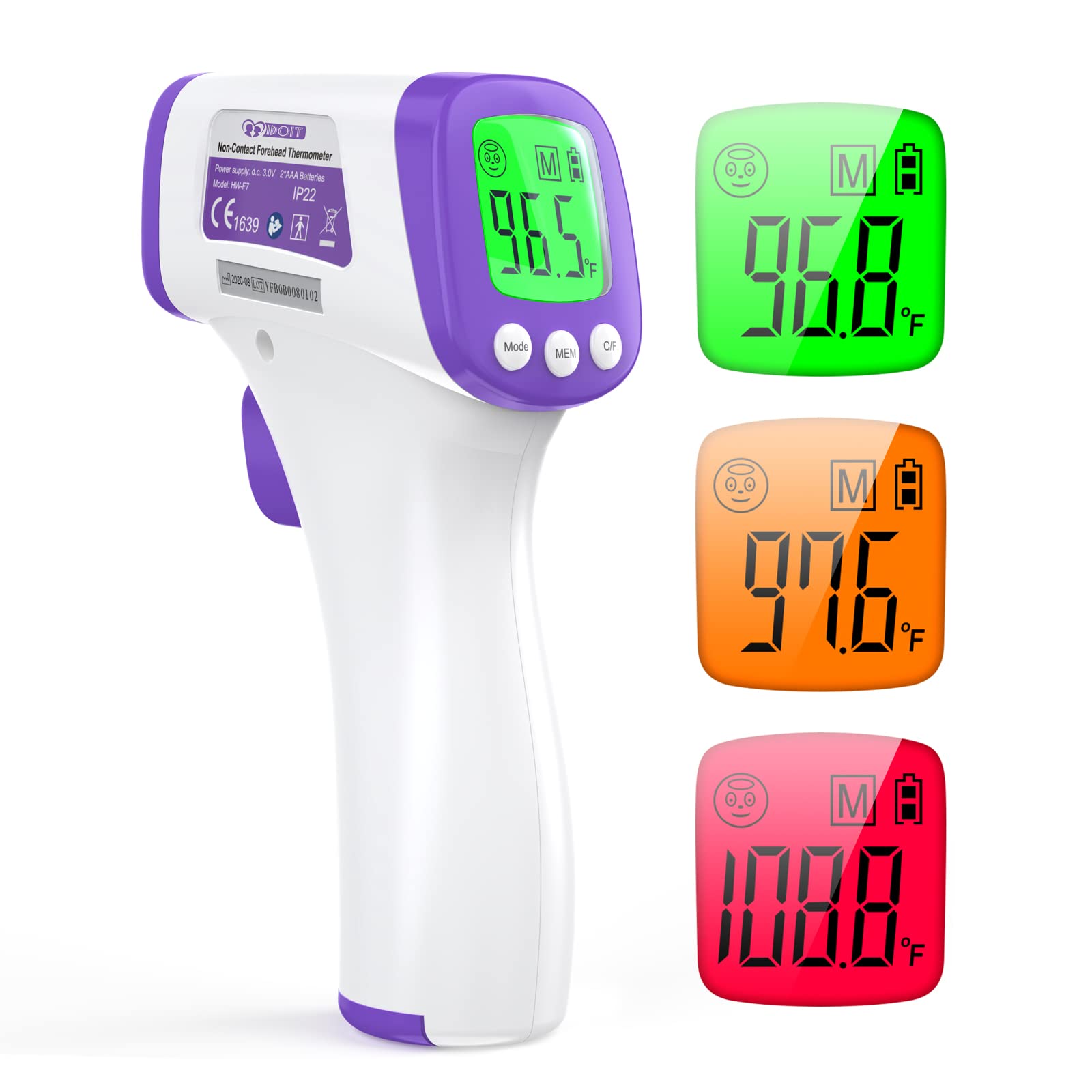 Non-Contact Infrared Thermometer, Timers and Thermometers: Maxi-Aids, Inc.
