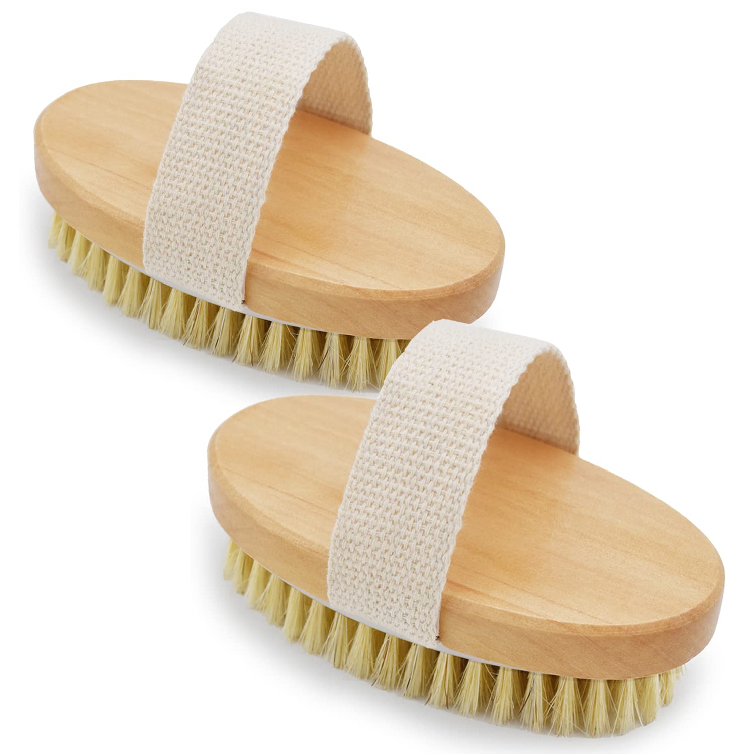  Dry Skin Body Brush - Improves Skin's Health and Beauty -  Natural Bristle - Remove Dead Skin and Toxins, Cellulite Treatment,  Improves Lymphatic Functions, Exfoliates, Stimulates Blood Circulation :  Beauty & Personal Care