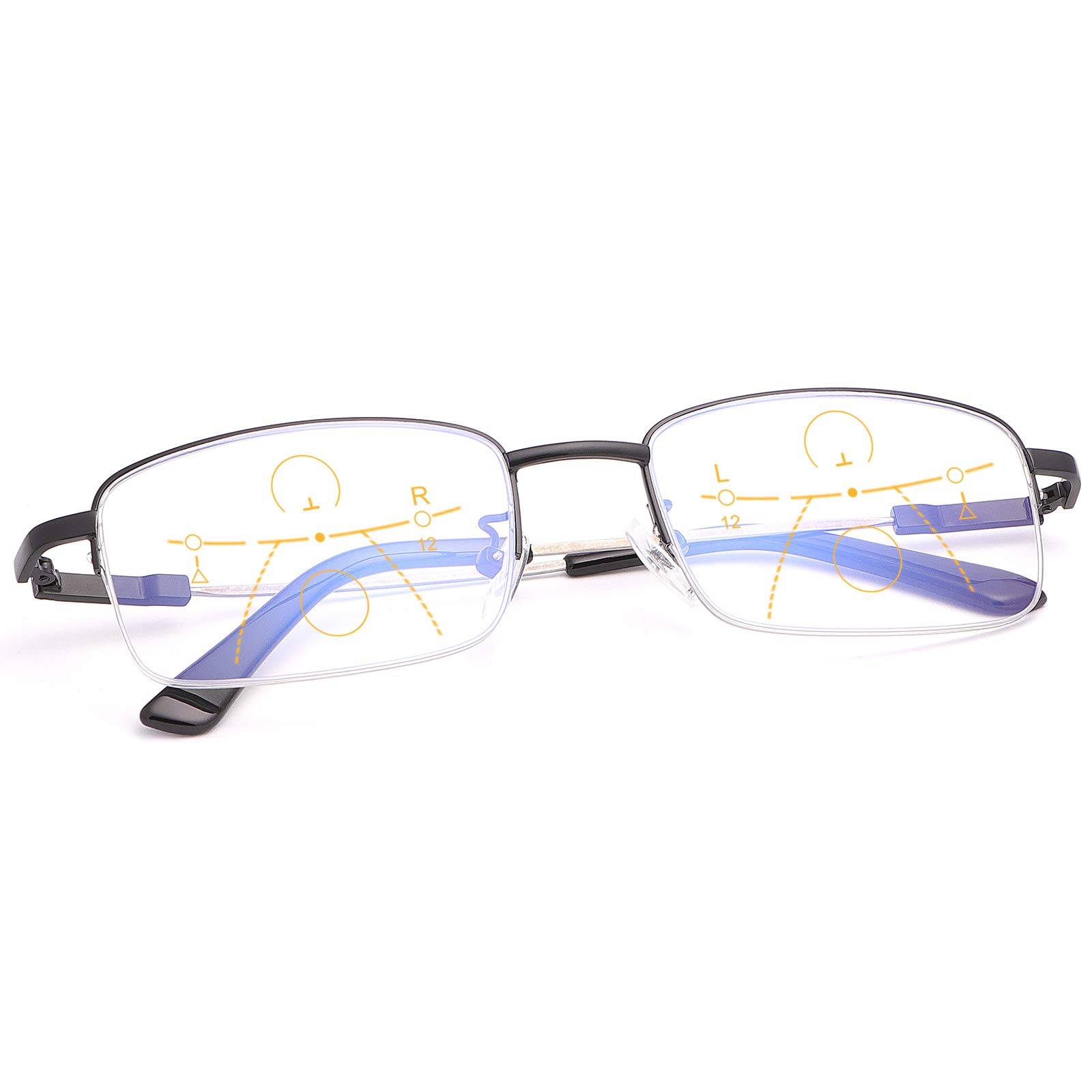 LJIMI Progressive Multifocus Presbyopic Reading Glasses Blue Light