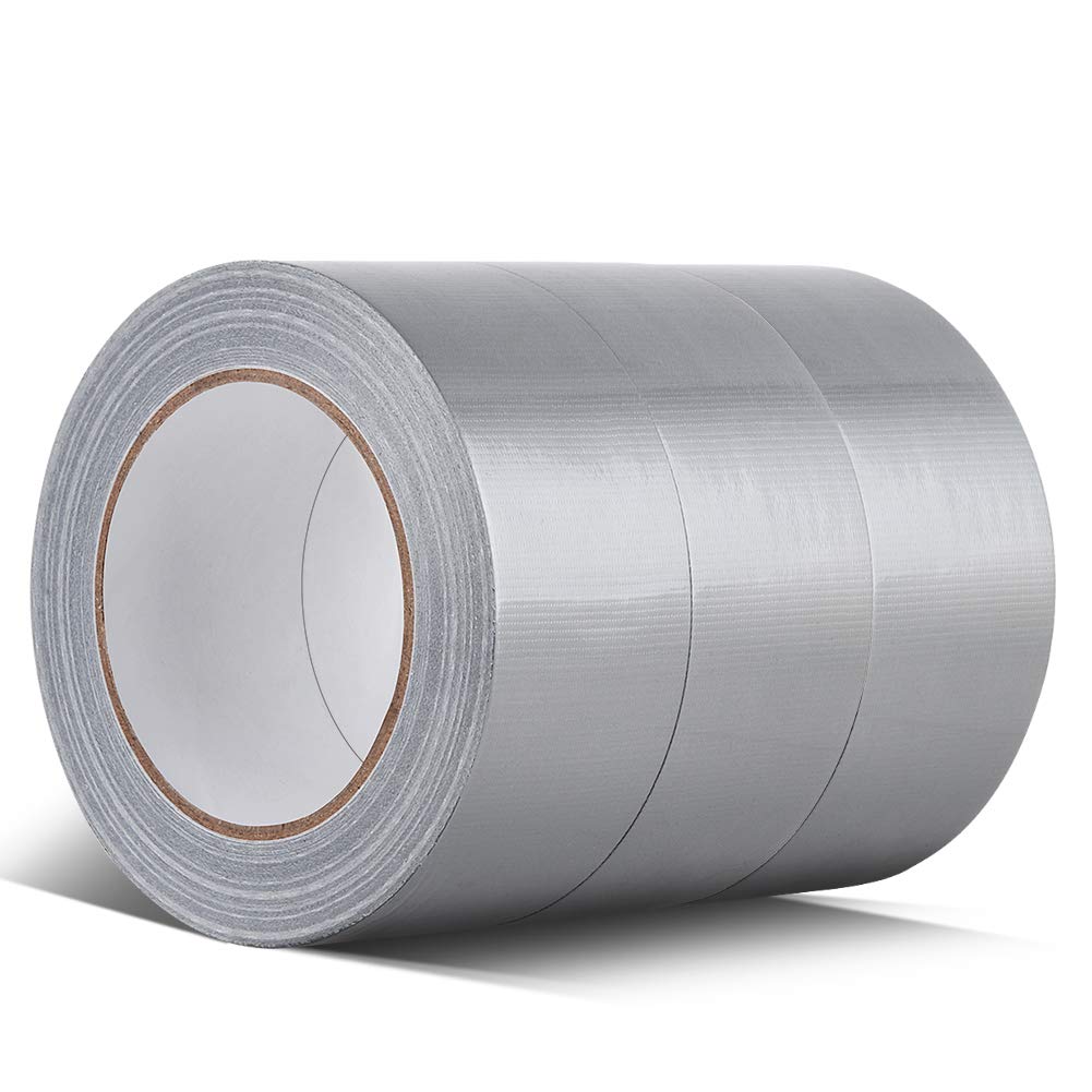 2 inch (48mm) Colored Duct Tape - Industrial Grade ,White[1 Roll], Size: 2 (48mm)