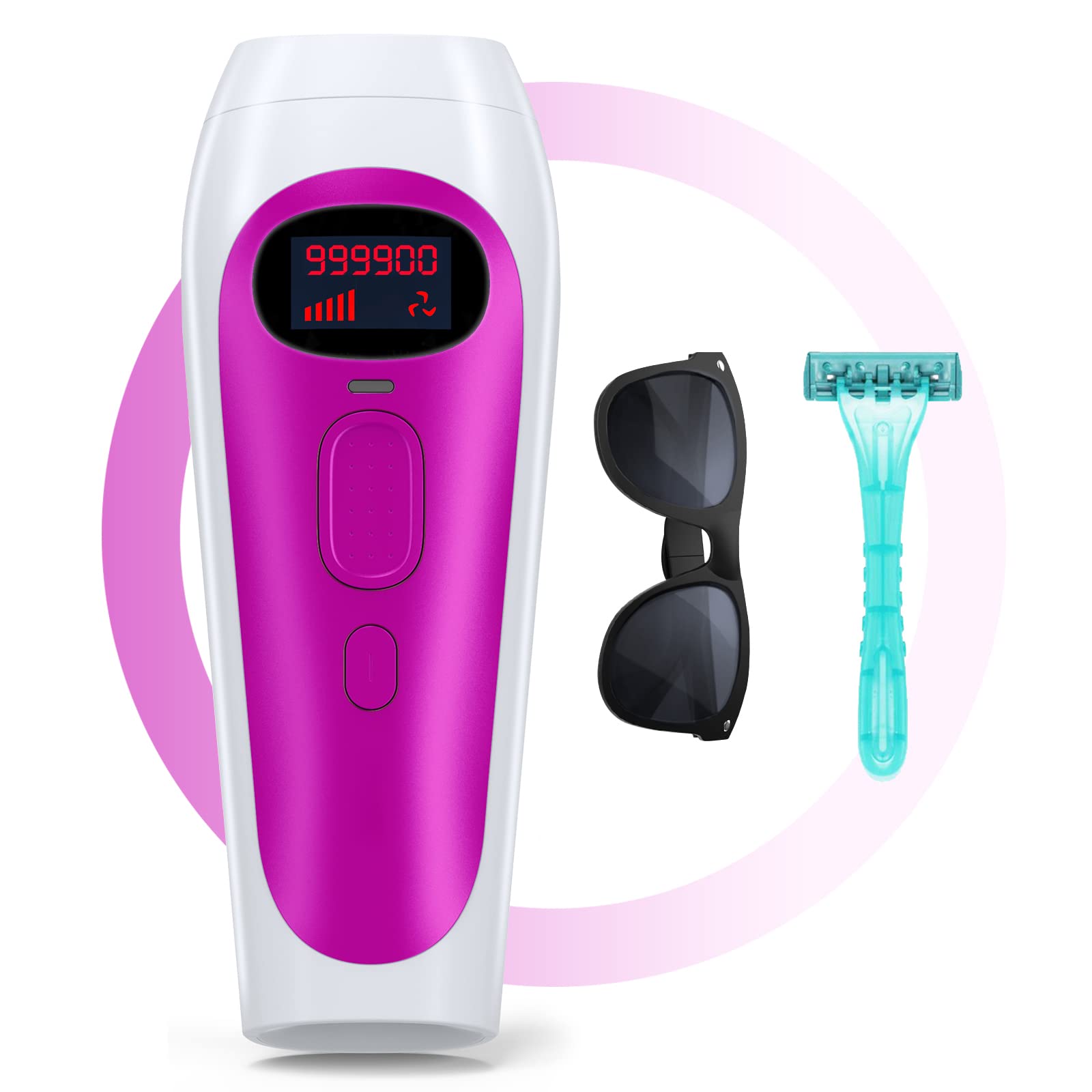 IPL Laser Hair Removal for Women and Men, 999,900 Flashes At-Home Permanent  Painless Light Hair Removal Device for Facial, Armpits and Whole Body
