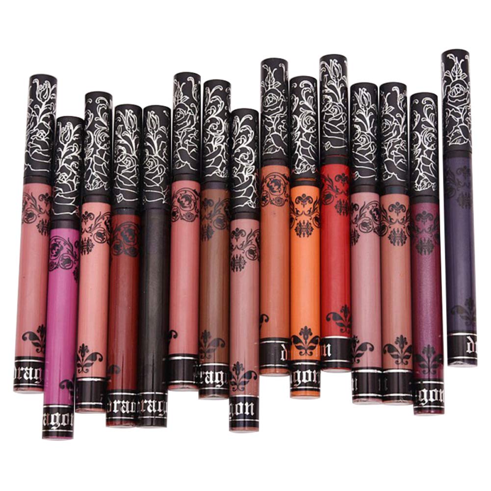 Matte Liquid Lipstick Set, Spdoo 15 Colors Long Lasting High
