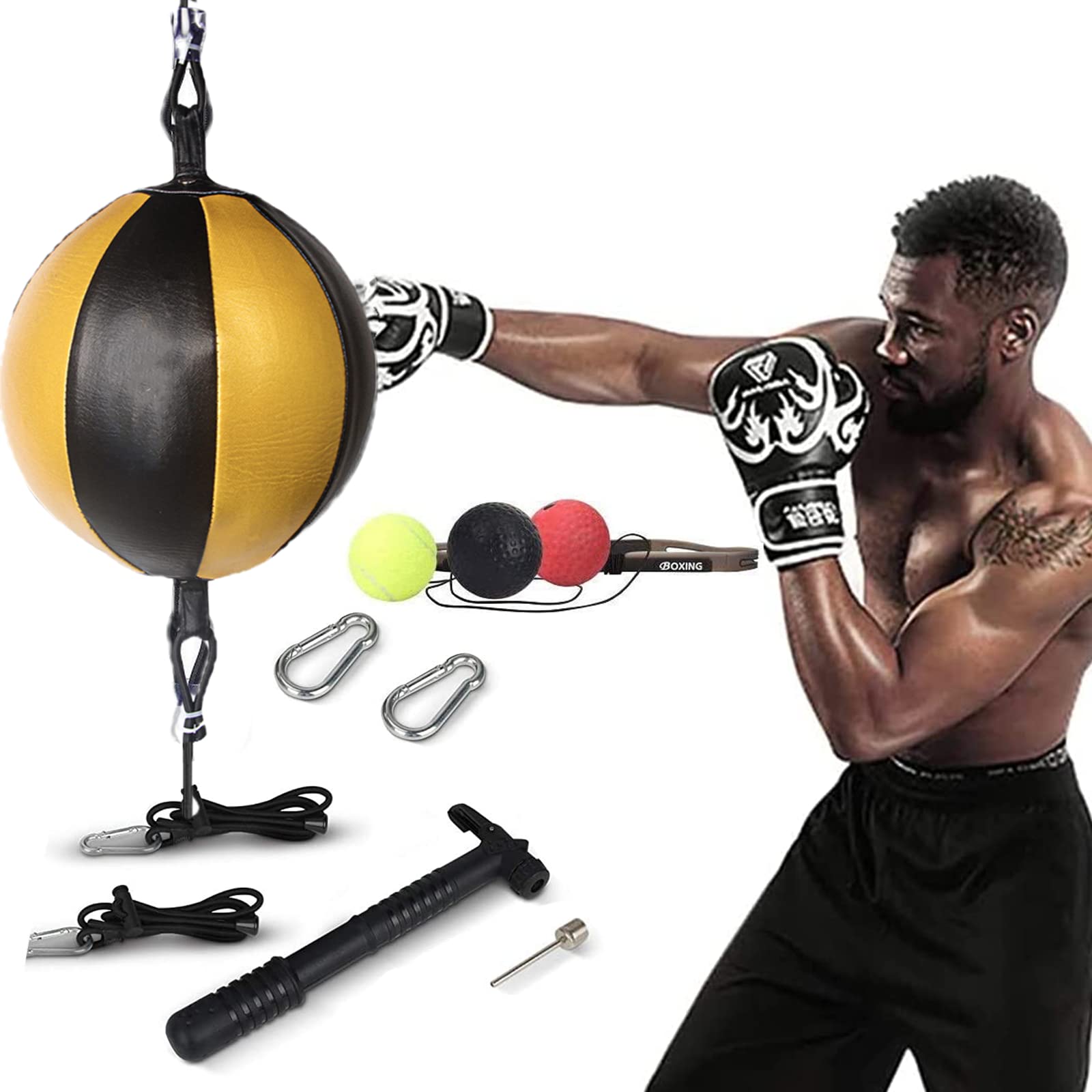 Perfect Life Ideas React Reflex Ball - Boxing Gifts for Men and Women -  Boxing Reflex Ball Headband Set with Elastic Headband Punching Ball to Work
