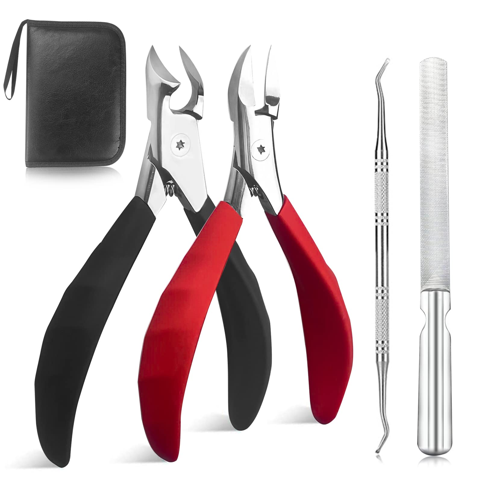 Nail Clippers for Men Thick toenails Clipper Set Long Handle for