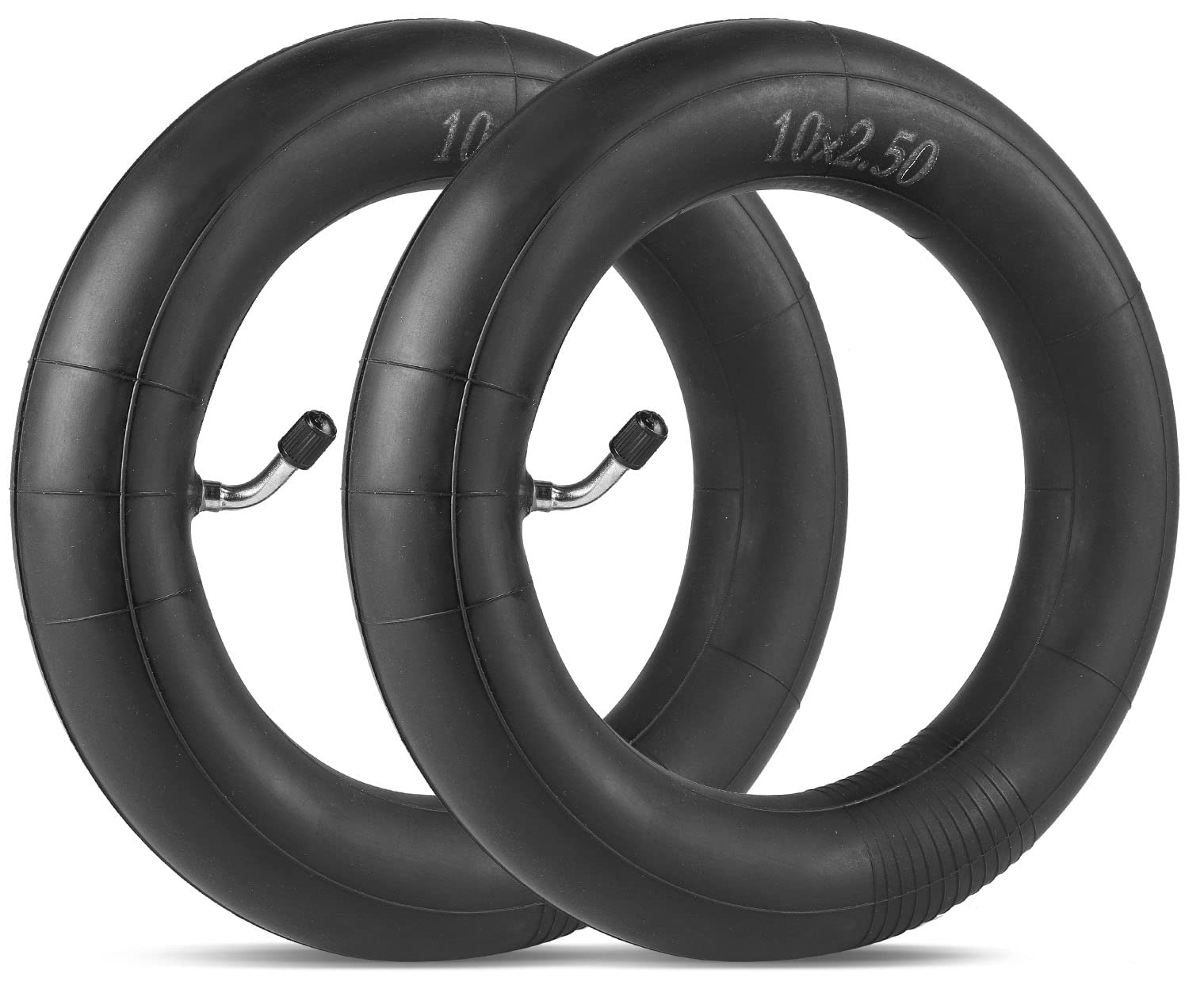 StaiBC 10x2.50 Butyl Inner Tube with Valve Angle CR202 Replacement for 10  Inch Smart Electric Scooter Inner Tube Pack of 2