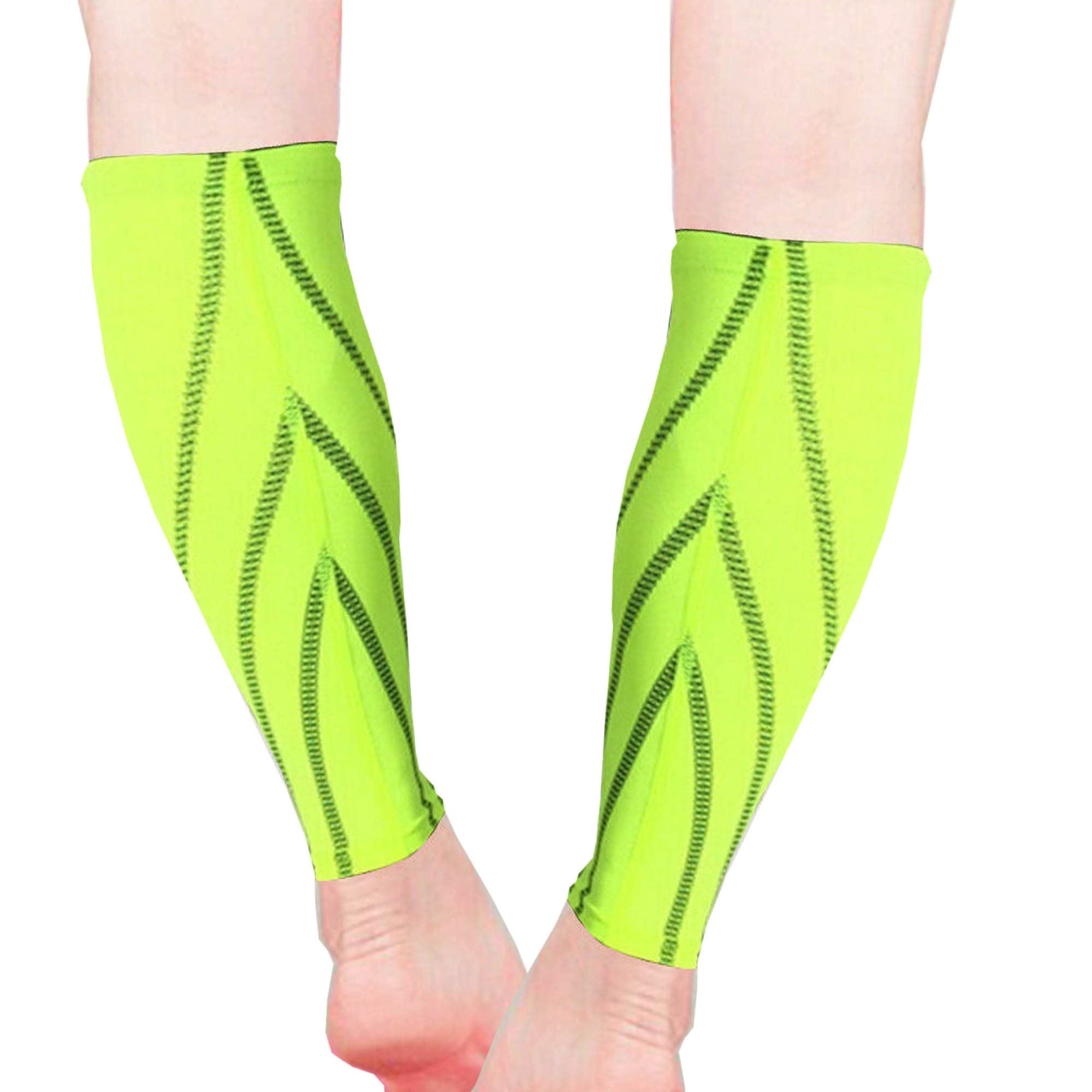 Gemx Calf Compression Sleeve Men & Women (1 Pair) Footless Calf Sleeves for  Shin Splints Support Breathable Neoprene Fabric Shin Sleeves for Calf  Support Ideal For Running Cycling & Hiking M (Calf