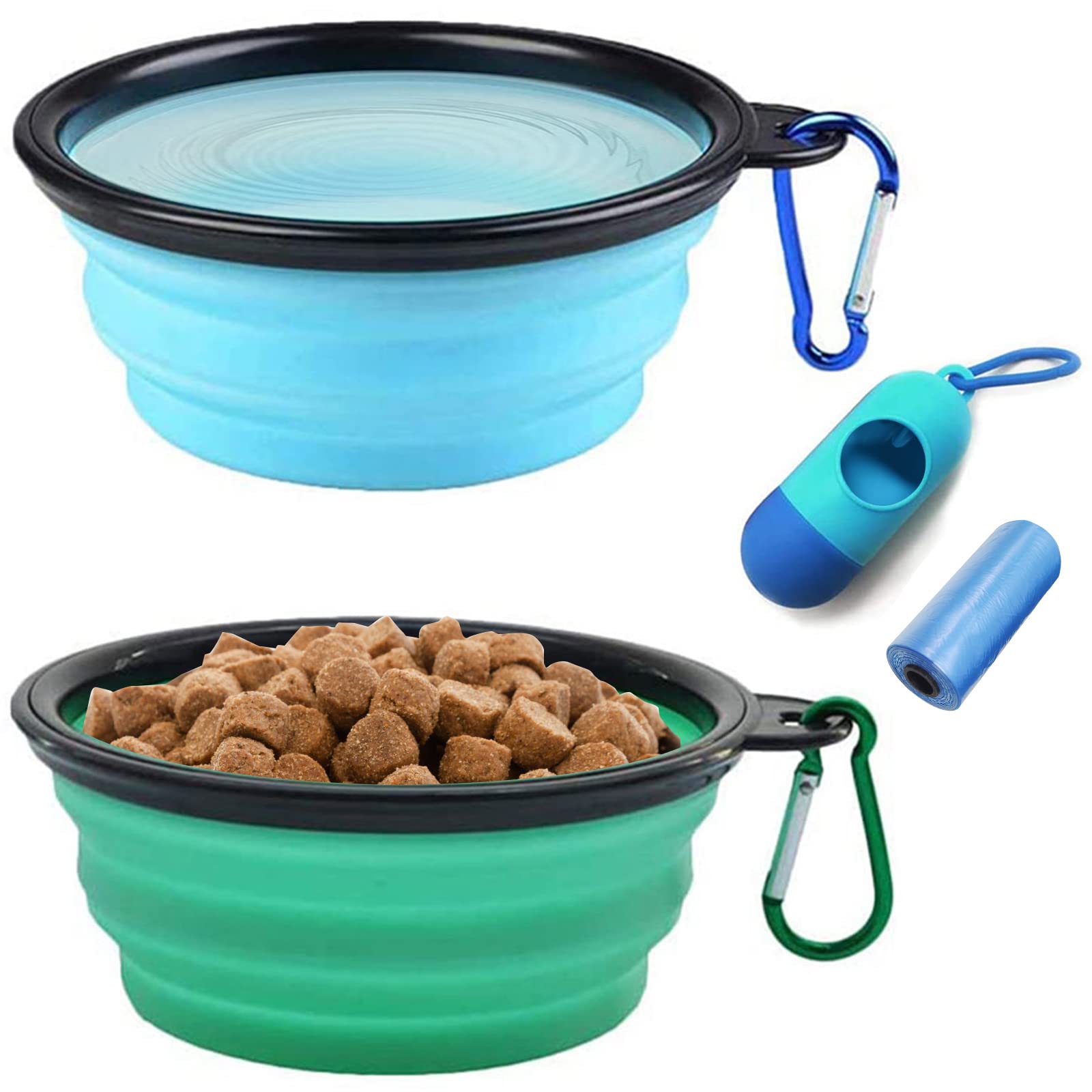 Treat Bag, Poop Bag Holder, and Handy Collapsible Water Bowl – 2 Hounds  Design