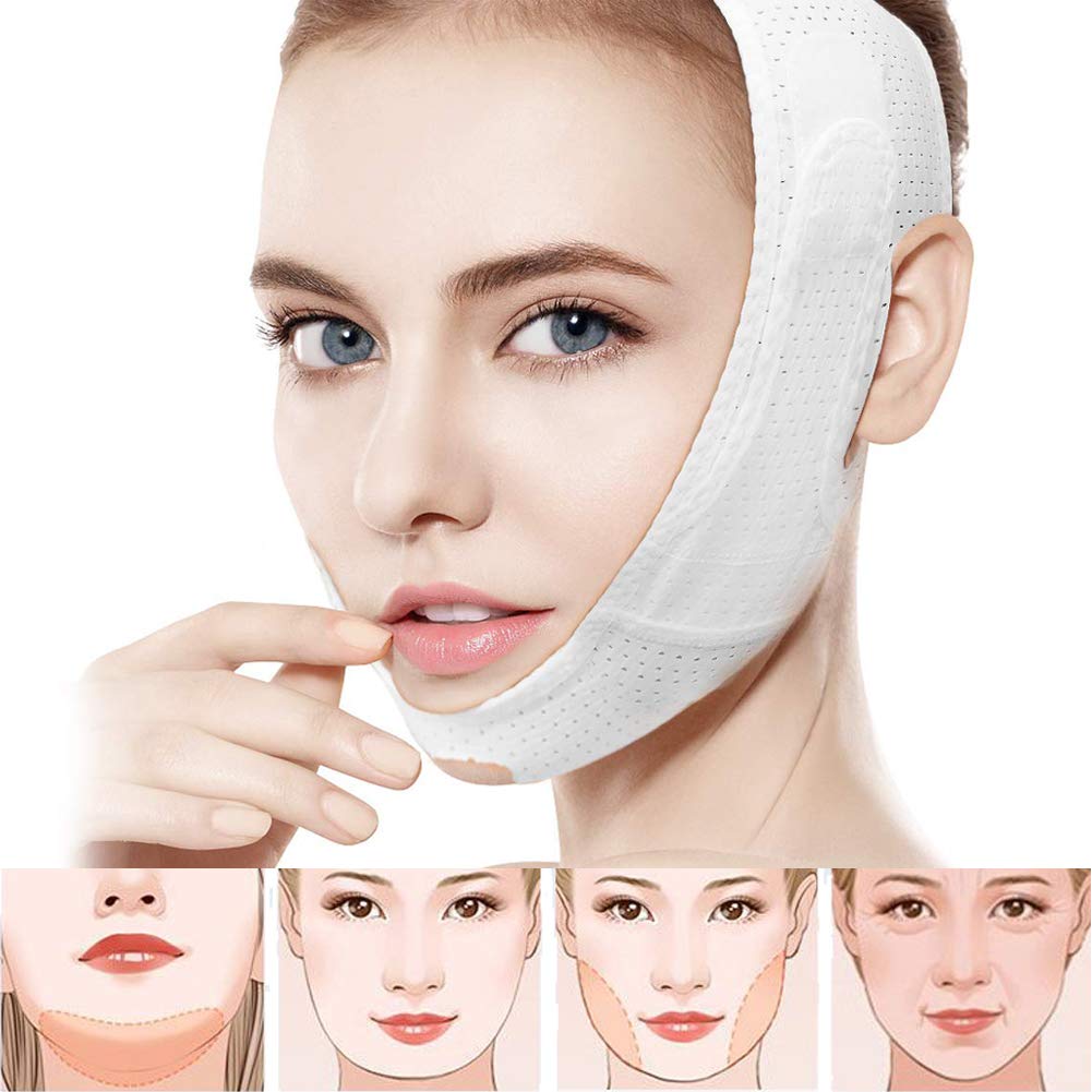 Double Chin Reducer,Reusable Soft Face Slimming Strap/V Line Lifting Mask,For  Women Tightening Skin Preventing Sagging (Pink) : : Beauty &  Personal Care