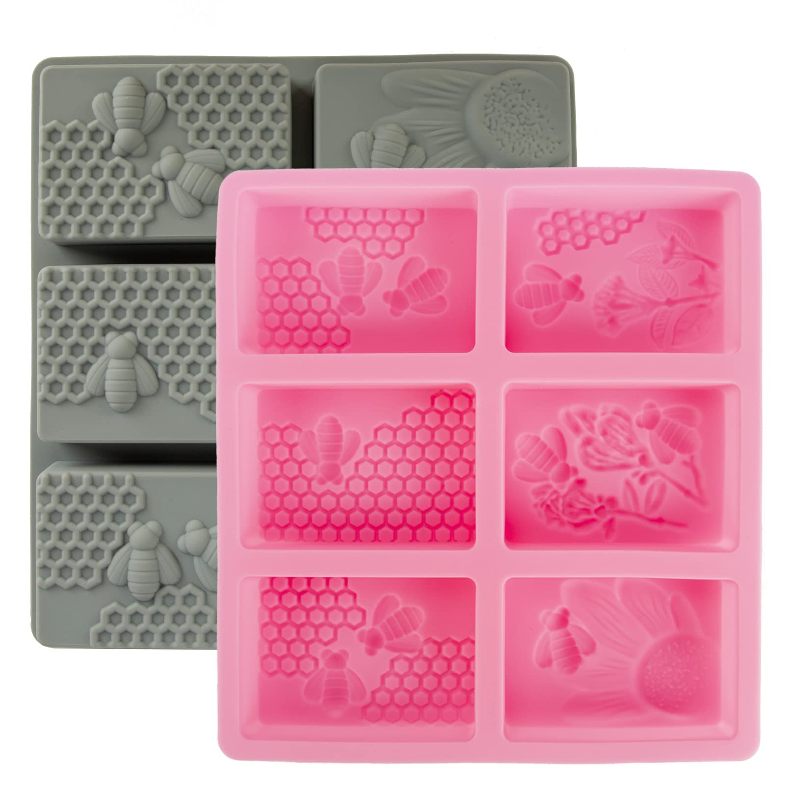 Honeycomb Shaped Silicone Ice Cube Tray Set