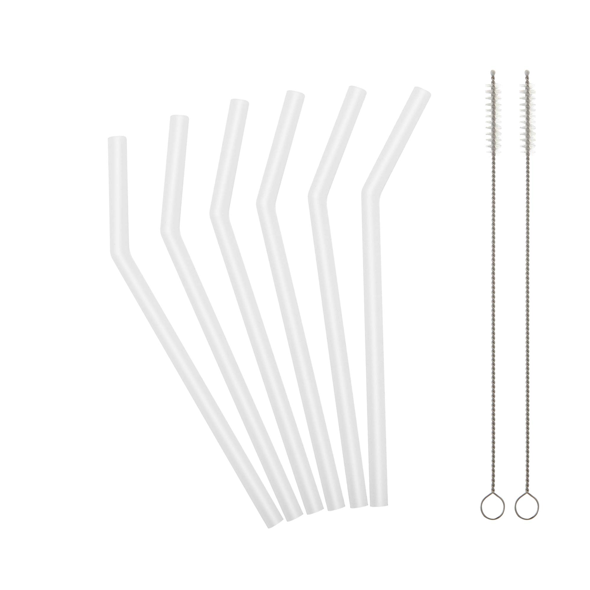  Reusable Silicone Straws for Toddlers & Kids - 12 pcs Flexible  Short Drink 6.7 Straws for 6-12 oz Yeti/Rtic/Ozark Tumblers & 4 Cleaning  Brushes - BPA free, Eco-friendly,no Rubber Tast 