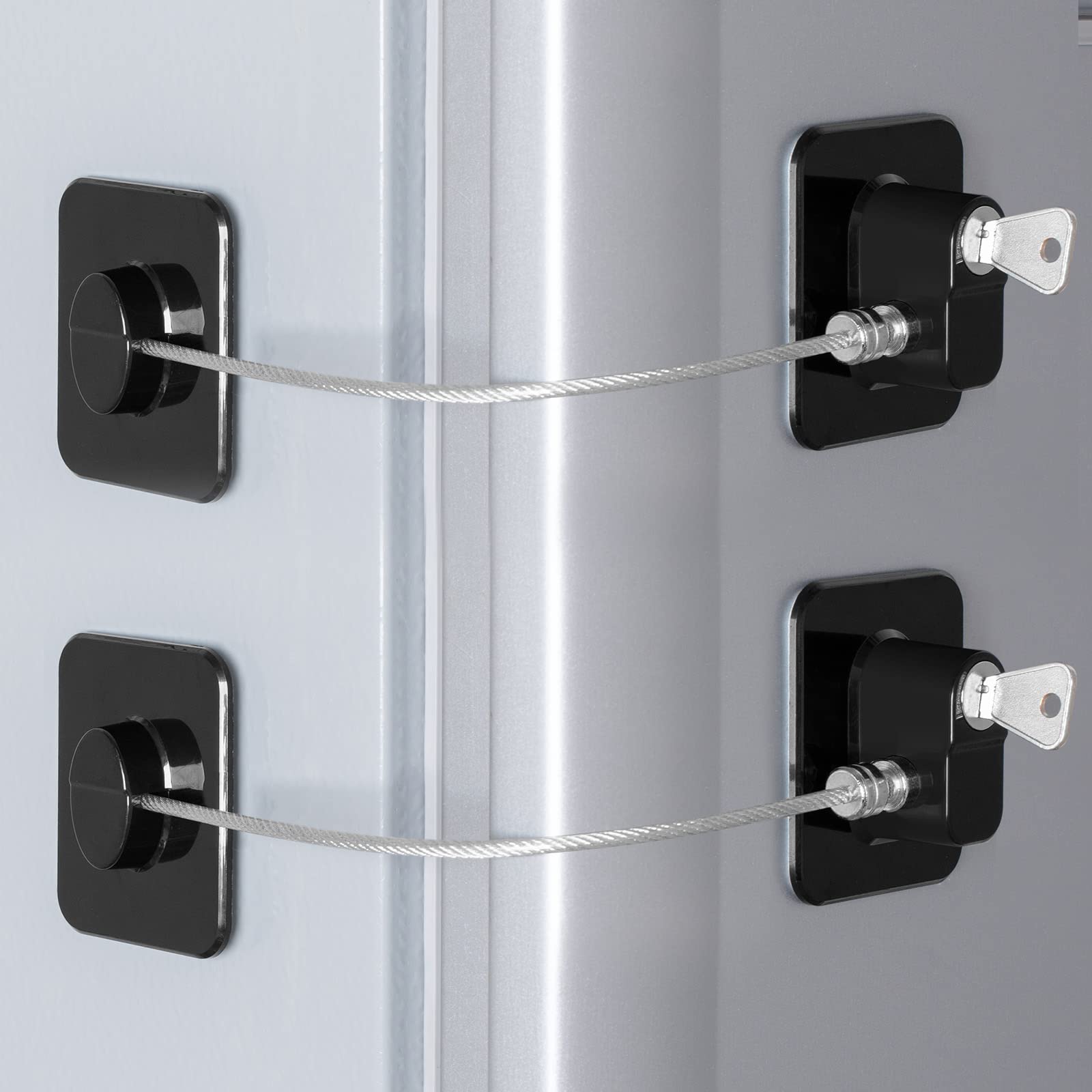 Refrigerator Lock Combination 4 Pack Fridge Locks for Adults Mini