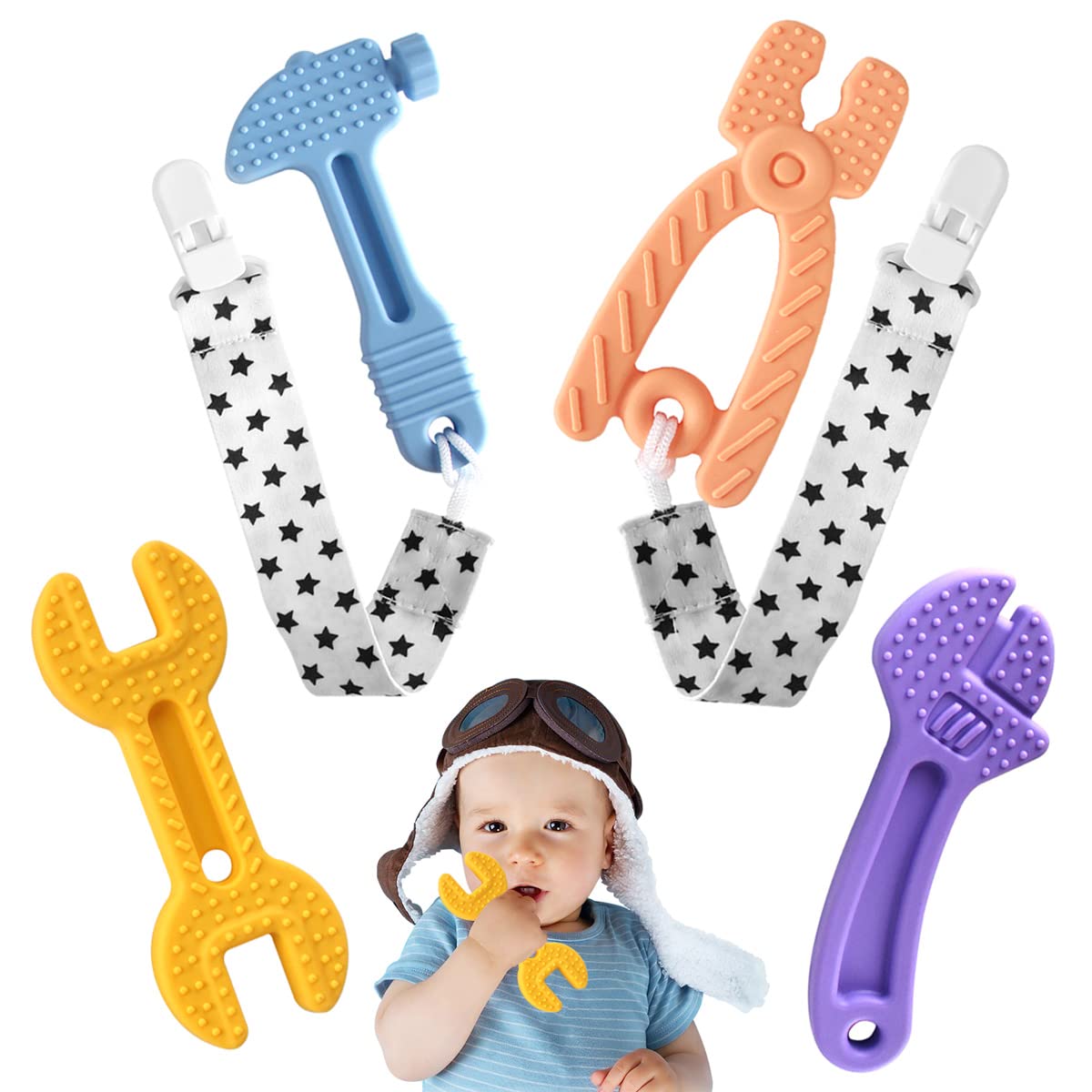 Chuya Baby Teether Toys Soft Silicone