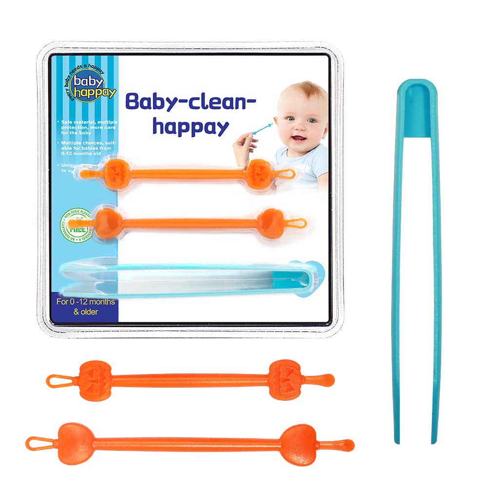  Booger Picker for Infants, Baby Nasal Booger and Earwax Remover  for Newborns and Toddlers, Safe & Easy to Use, Infant Booger Picker for  Sticky & Dried Boogers, Baby Boogie Picker (Orange