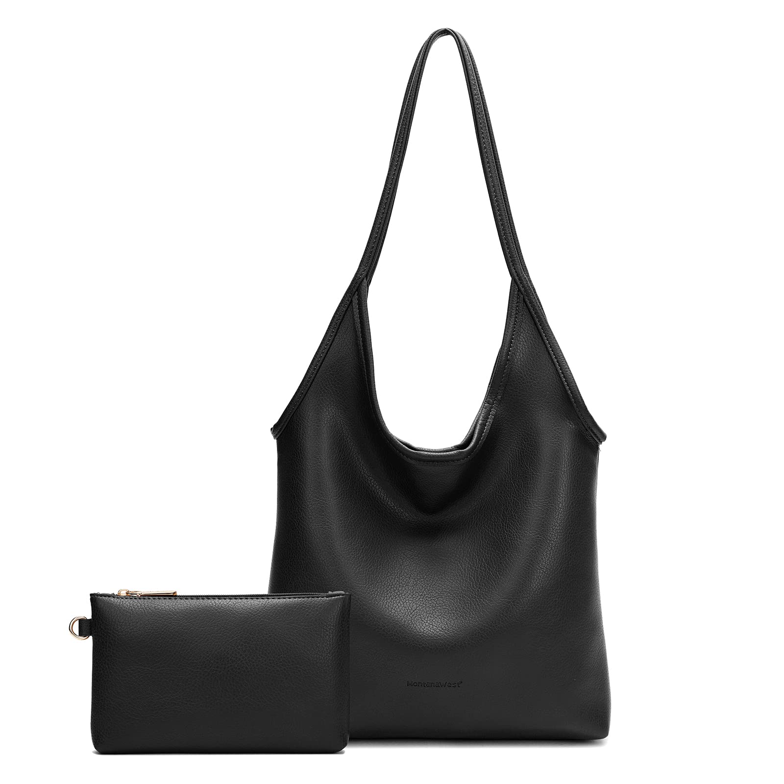thumbnail image 2 of Women Suede Shoulder Bag With Zipper Hobo Bag Large Capacity Underarm Bag Solid Slouchy Bag Commuter Travel Bag 2 of 12