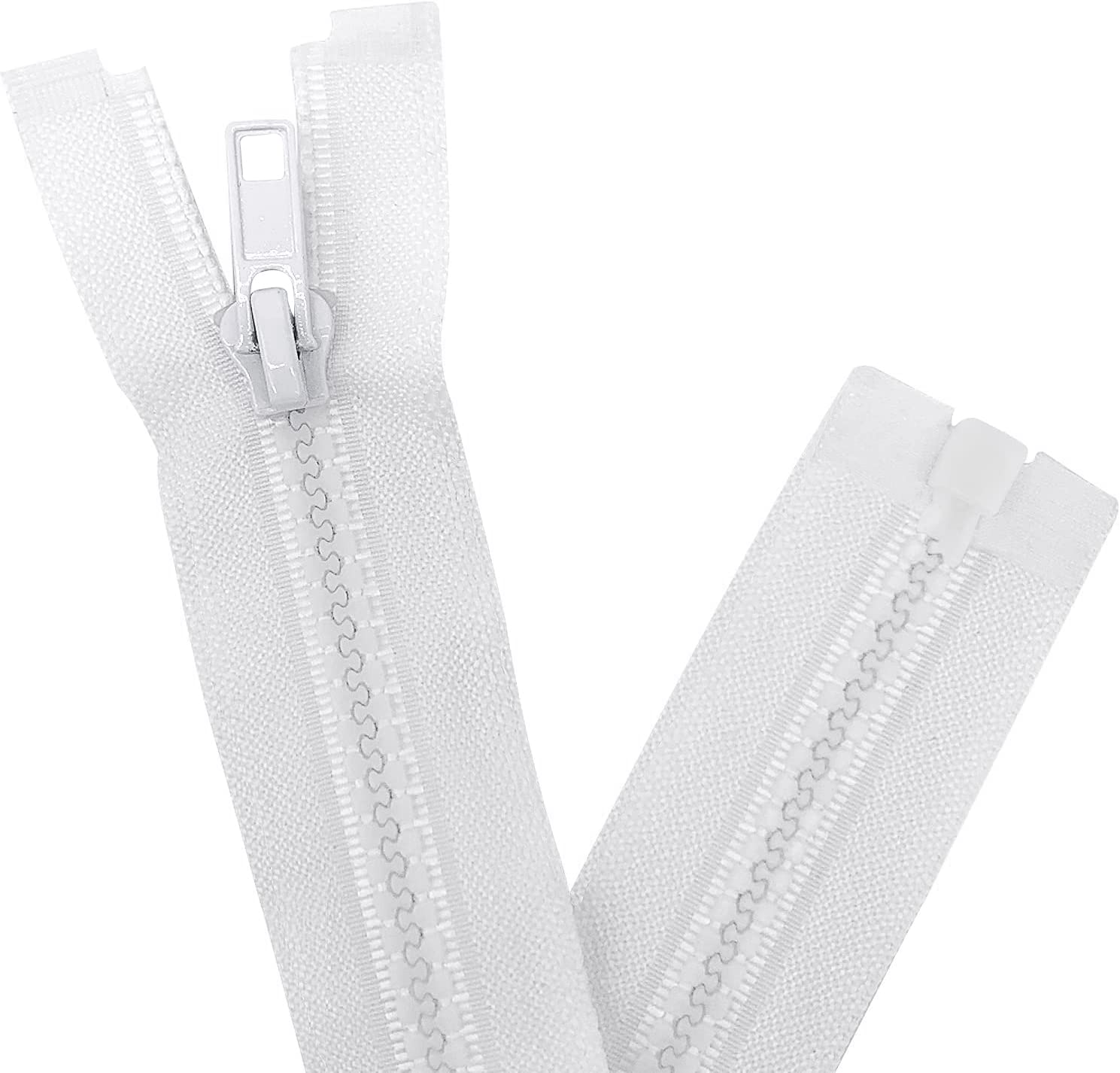 Sawoake 2PCS 5 6 Inch Separating Jacket Zippers for Sewing Coats