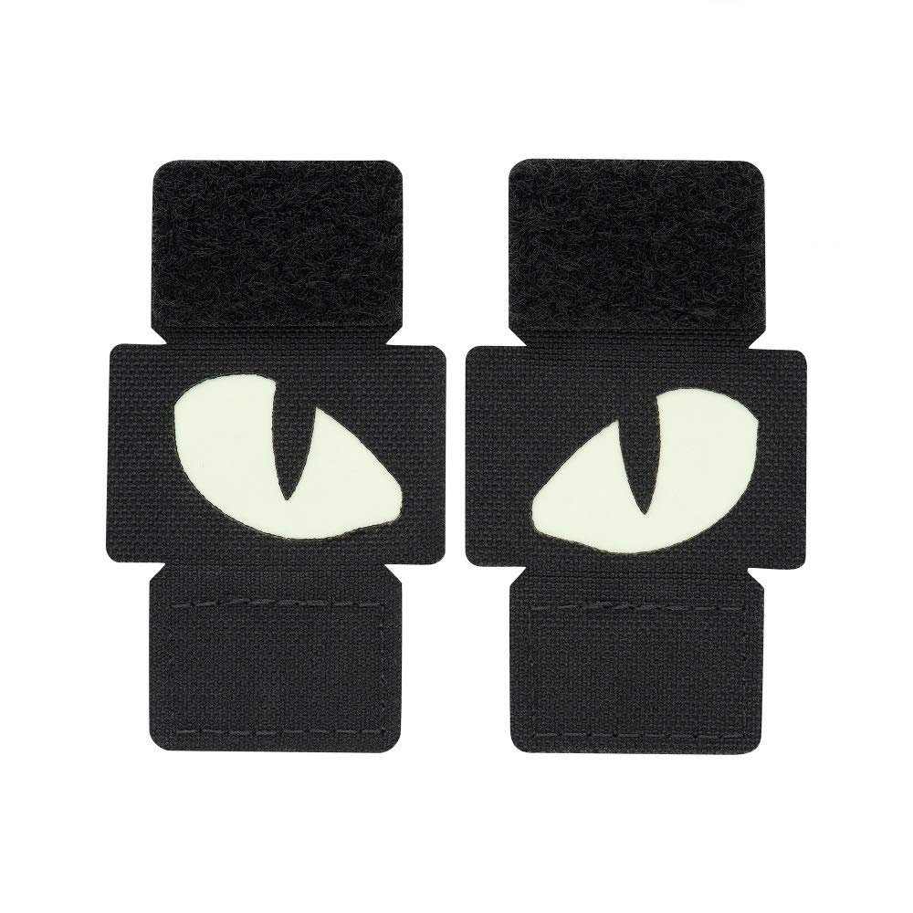 M-Tac Tiger Eyes Morale Patches Tactical Patch Military Combat Hook  Fasteners Black