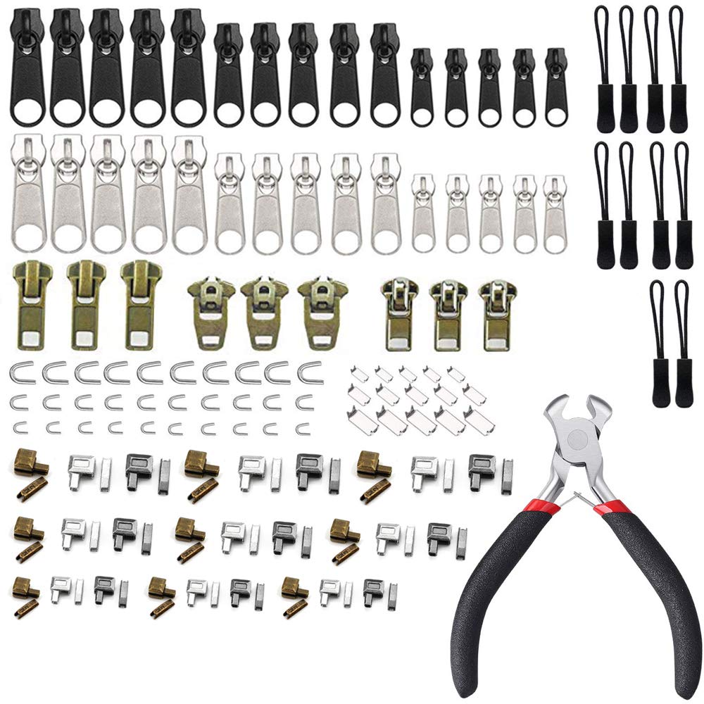 Everything in One Pack Zipper Repair Kit Zipper Replacement Pack Zipper Fix  Instant with Zipper Install