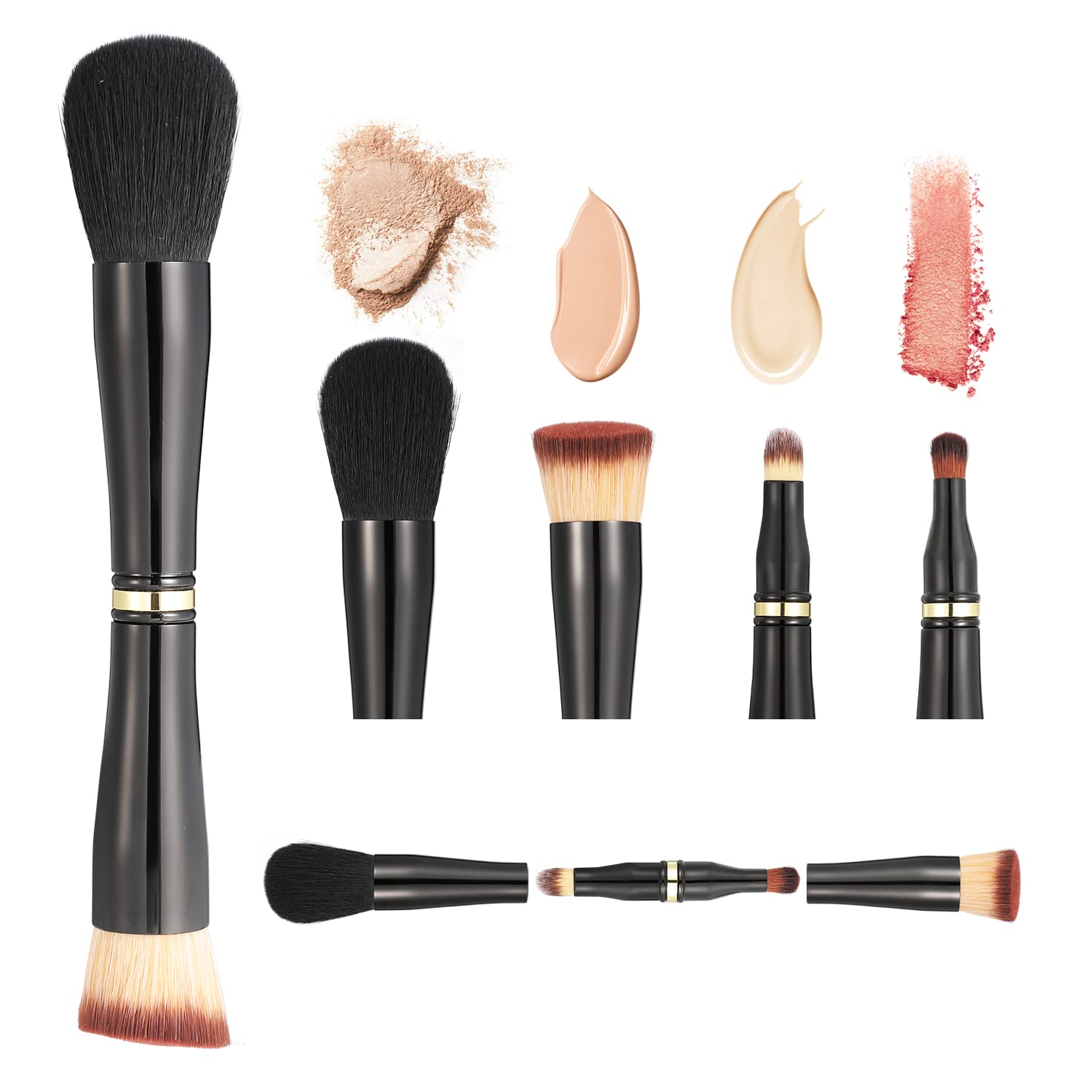2pcs/set Big size Powder Makeup brushes + Flame Foundation brush