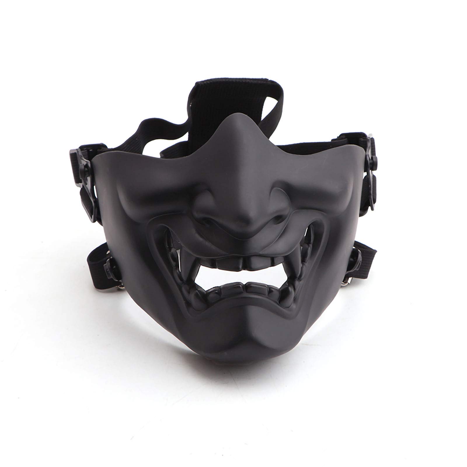 NINAT Airsoft Skull Mask Half Face Tactical Masks for Halloween Paintball CS Survival Game Shooting Cosplay Party Movie Scary Masks White Black Blue Yellow Golden