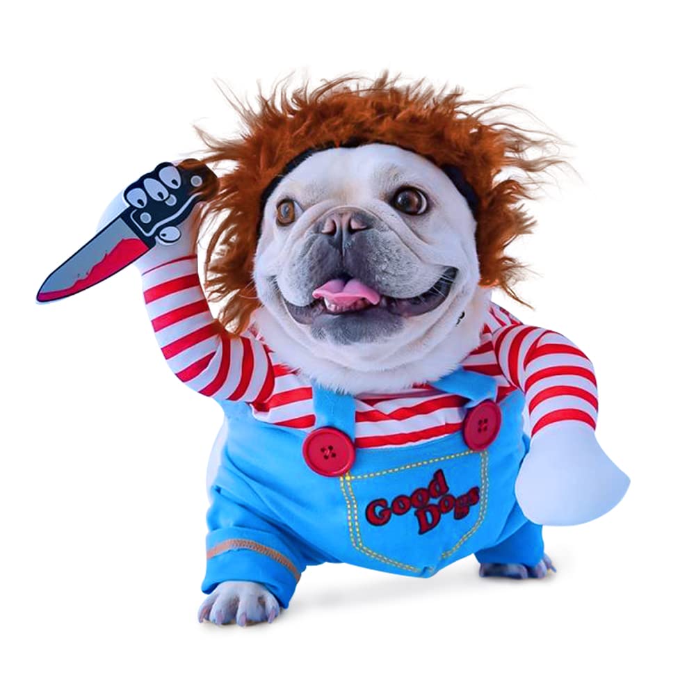 Deadly Doll Dog Costumes, Cute Pet Cosplay Funny Costume Clothes ...