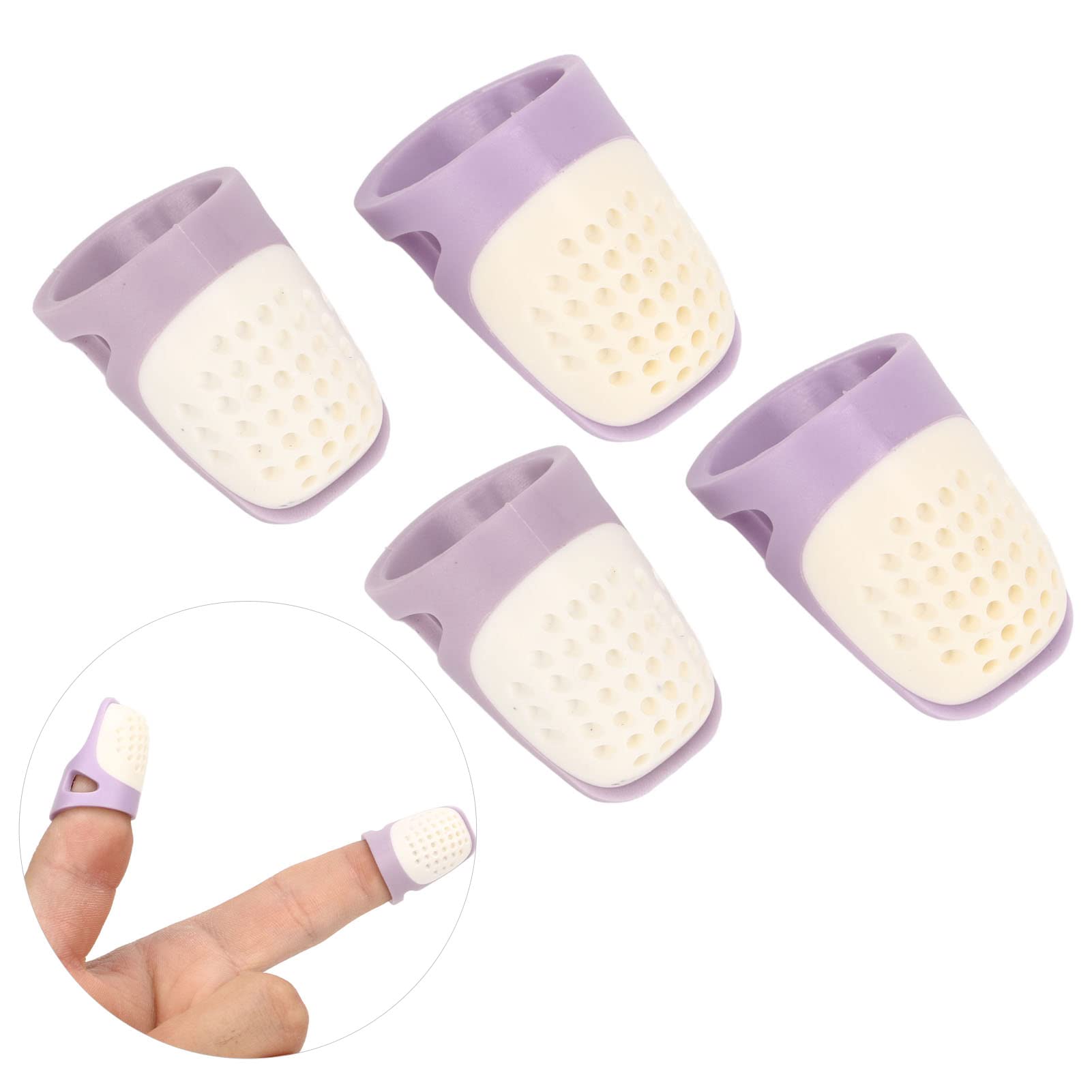 10 Pieces Silicone Finger Protectors Rubber Finger Tips Pads Finger Cover  Caps
