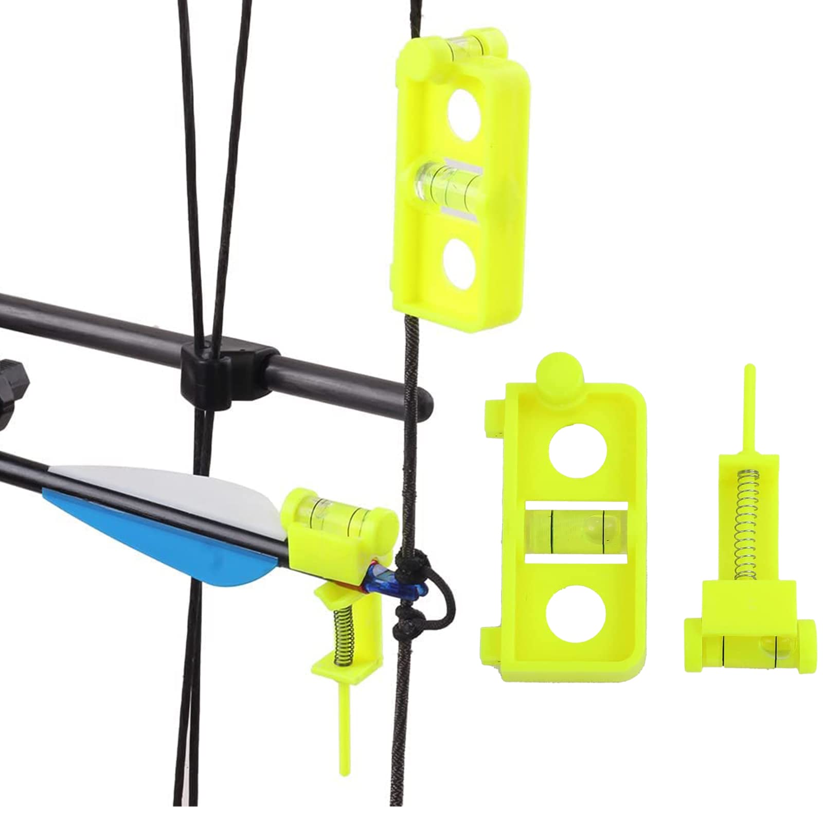 SOPOGER Archery Multifunctional Bow Level Tuning and Mounting String 3D  Printing Compound Bow Sight Tuning Bubble Level Combo Tool Kit for Compound  Bows Yellow