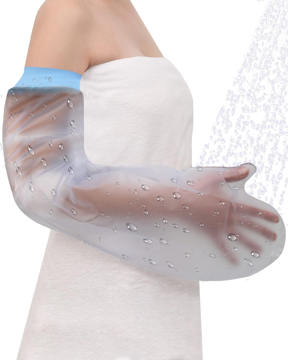 Mgaxyff Hand Cast,Waterproof Cast Bandage Protector Wound Fracture Hand  Cover for Shower Adult, Wound Arm Cover 
