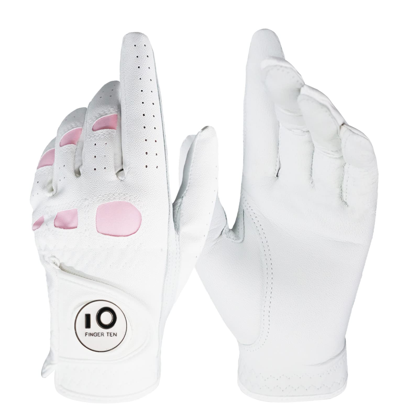 Golf Gloves Men Pair Left Right Both Hand Rain Grip Lh Rh
