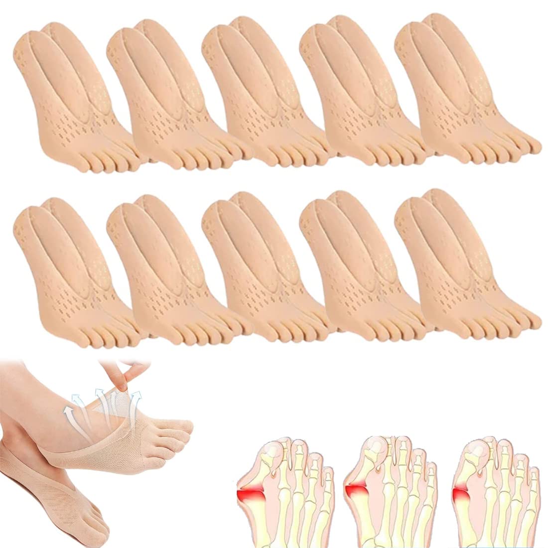 Orthoes Bunion Relief Socks Toe Separator Socks Sock Align Toe