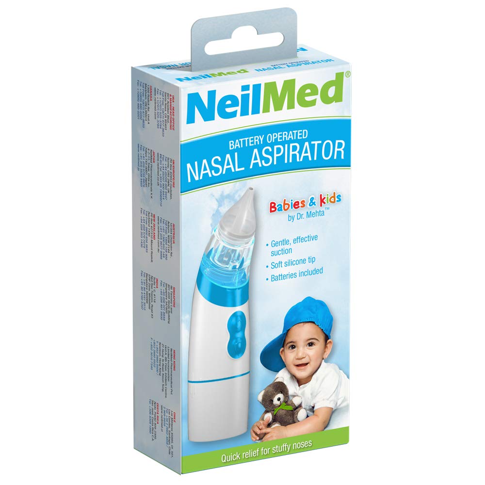 NeilMed Aspirator Battery Operated Nasal Aspirator for Babies & Kids