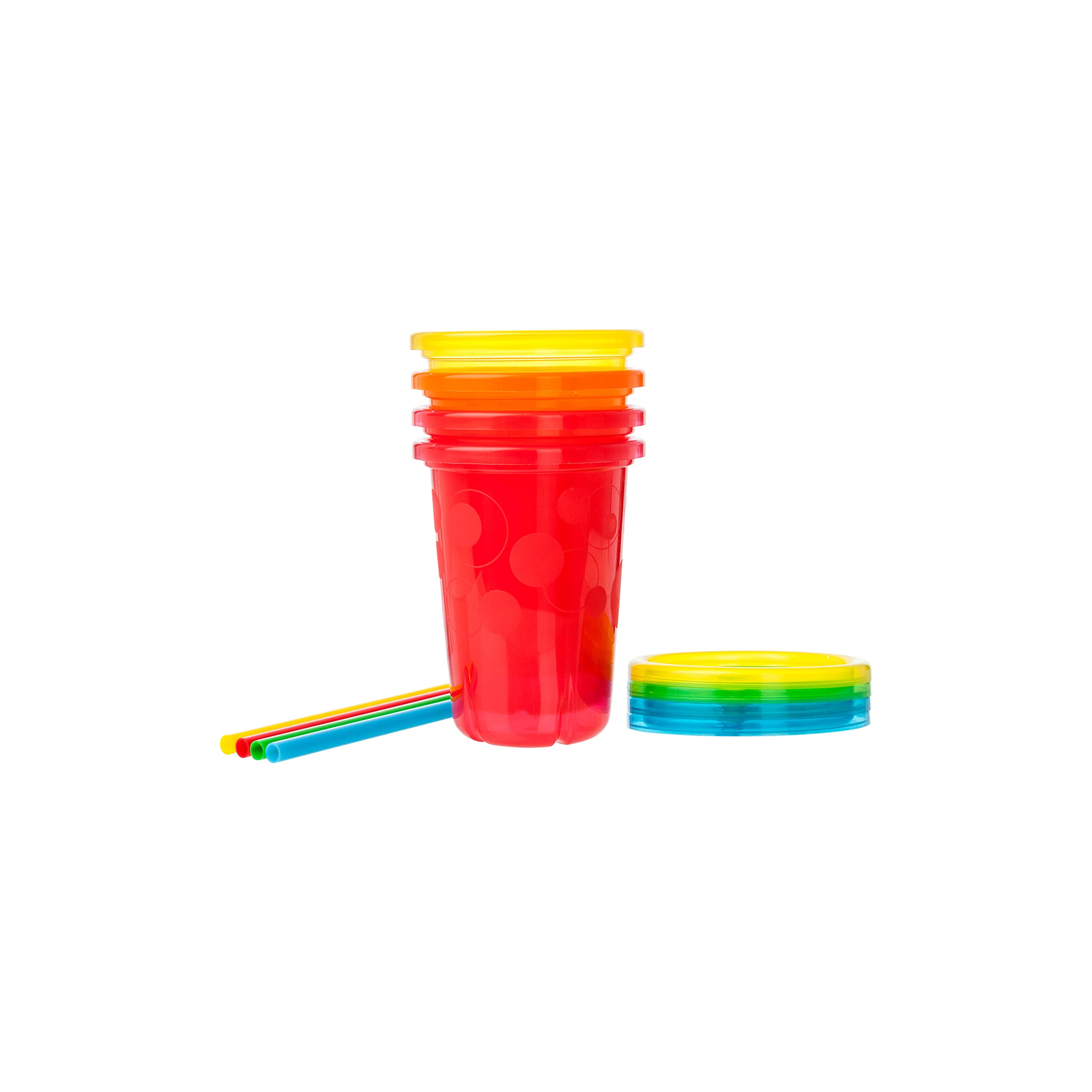 The First Years Take & Toss Straw Cup, Boy, 10 oz, Multicolor, 4 Count