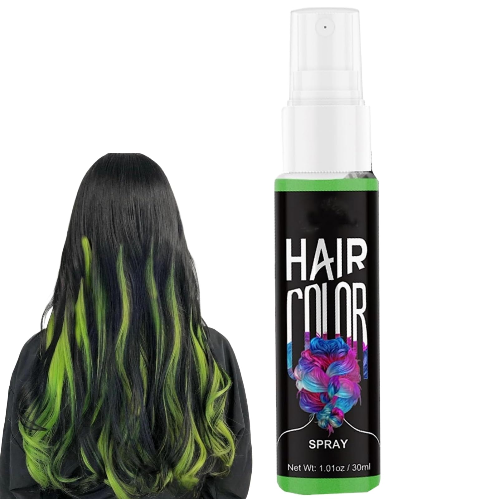 Hair Colour Spray Green Hair Spray Temporary Temporary Hair Dye Green