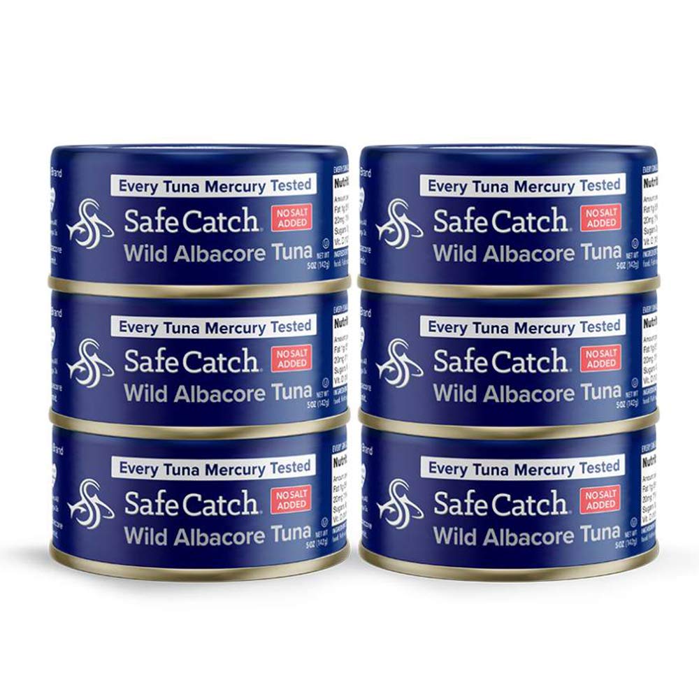 Safe Catch Wild Albacore Tuna Canned No Salt Added Low Mercury Can