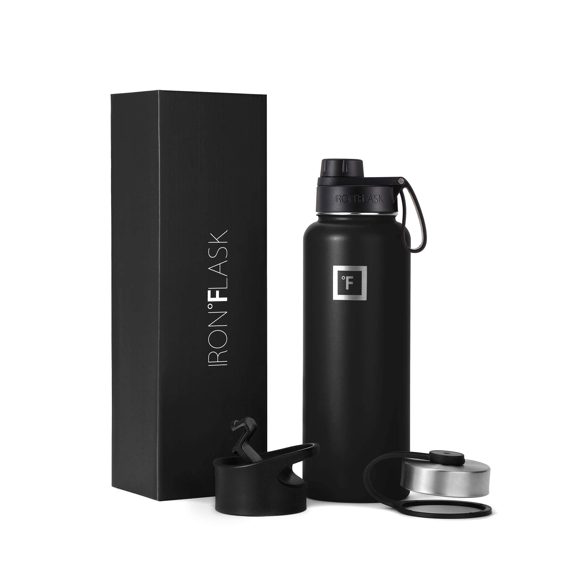 32/40oz Water Bottle Sling | Black - Leak-Proof, BPA Free